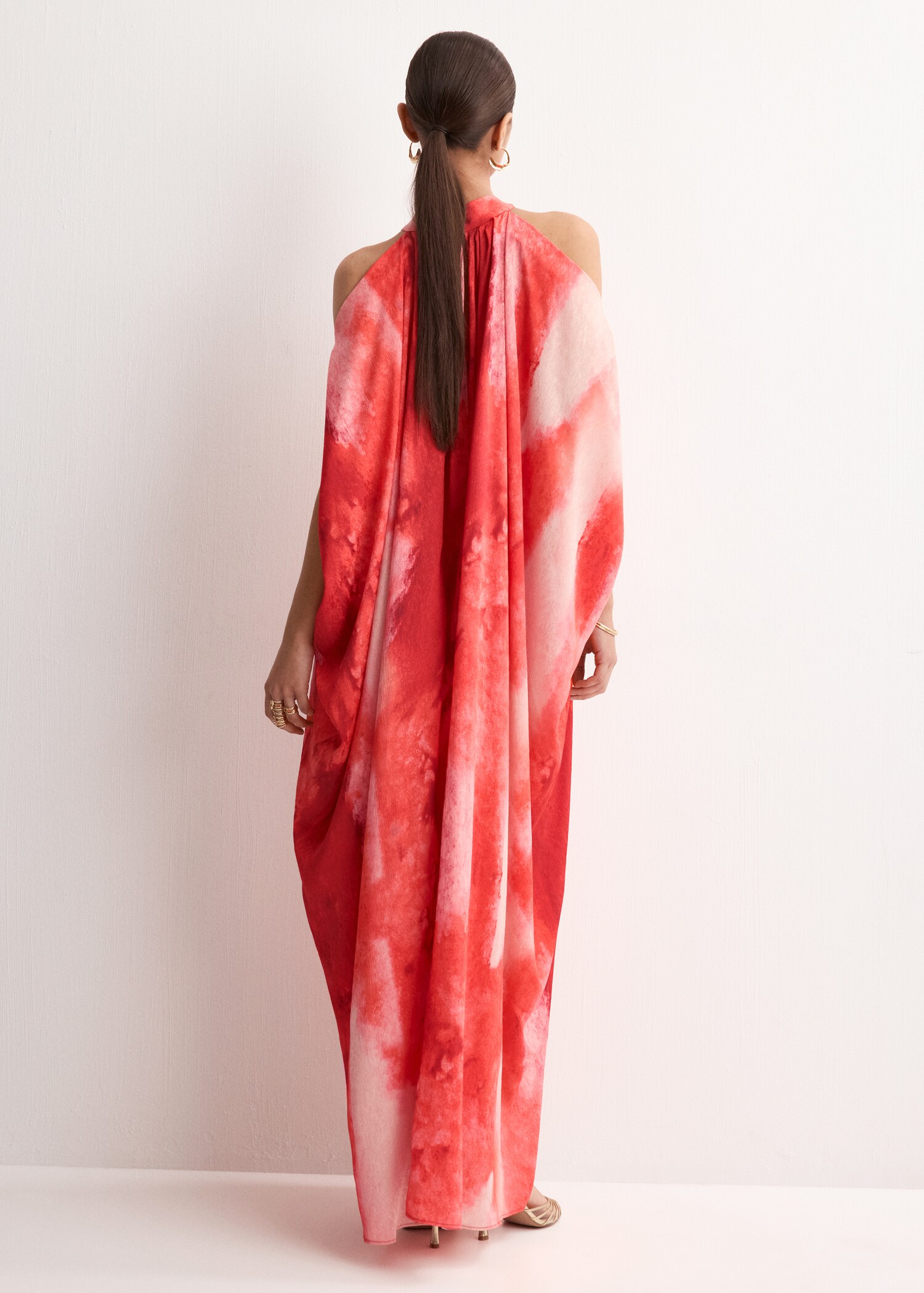 Lång klänning bara axlar - Artikelns baksida