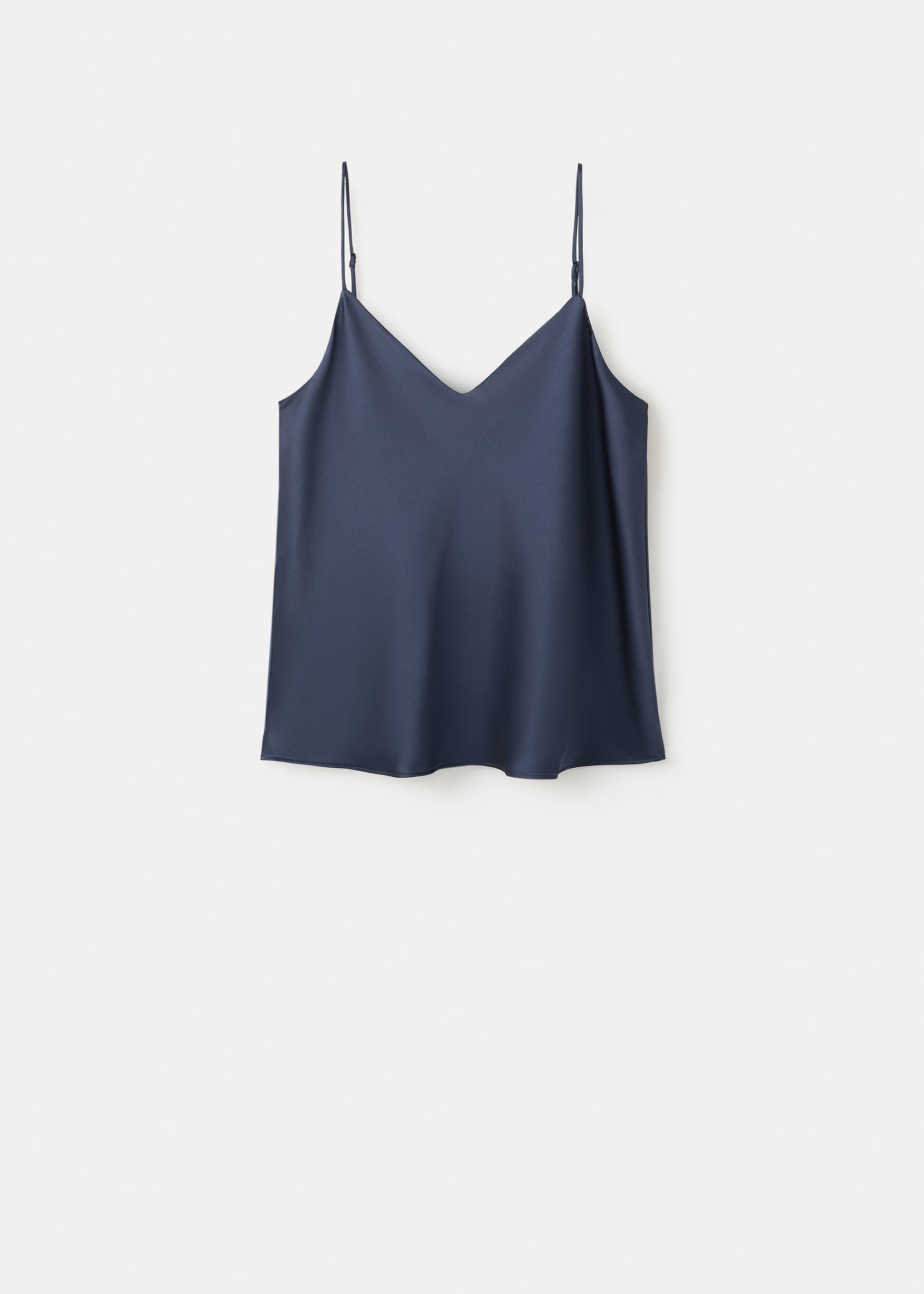 Top satinado tirantes - Artículo sin modelo, Azul noche. Ref: 27024076-00.