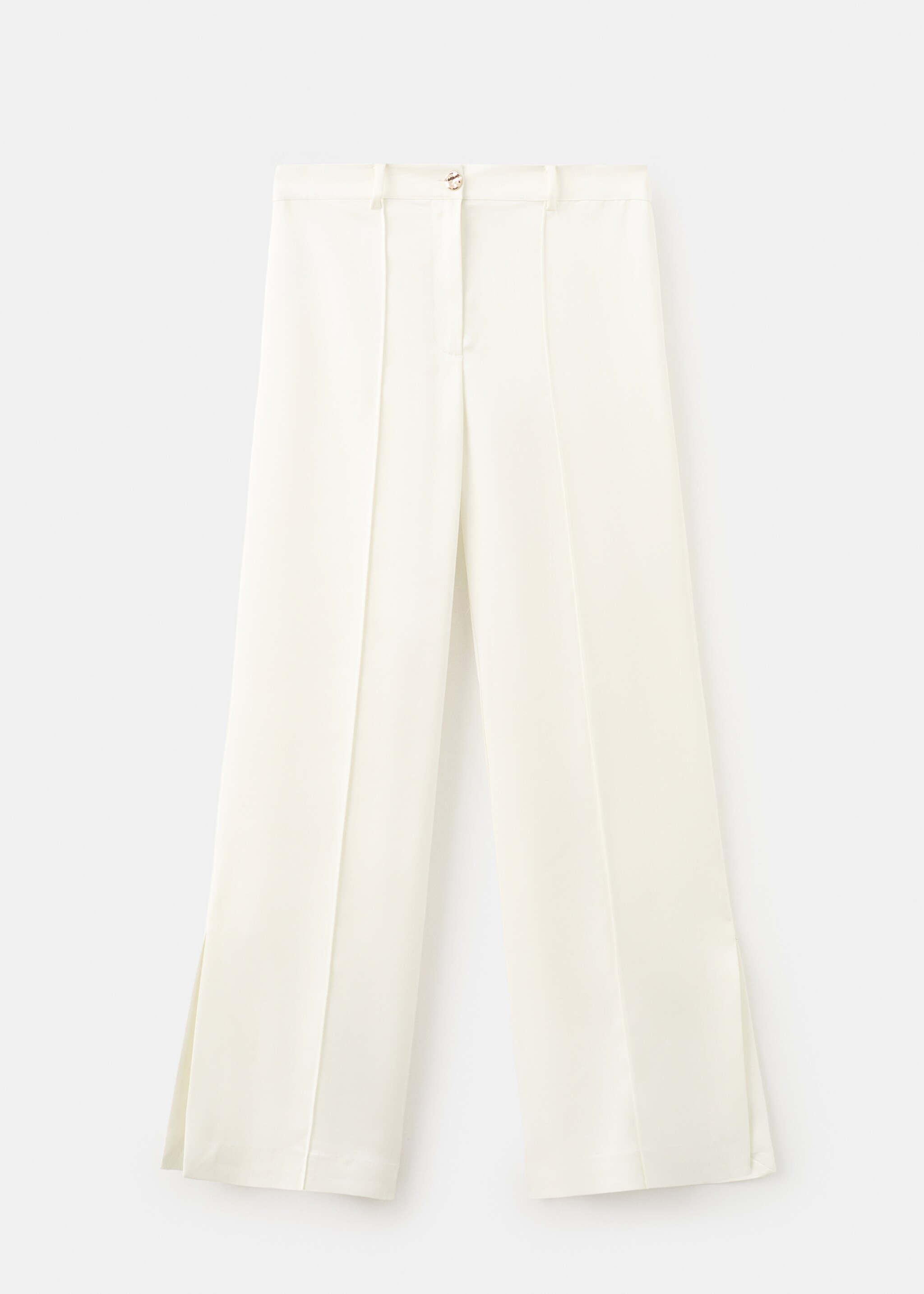 Pantalón recto tiro medio - Artículo sin modelo, Crudo. Ref: 27024077-00.