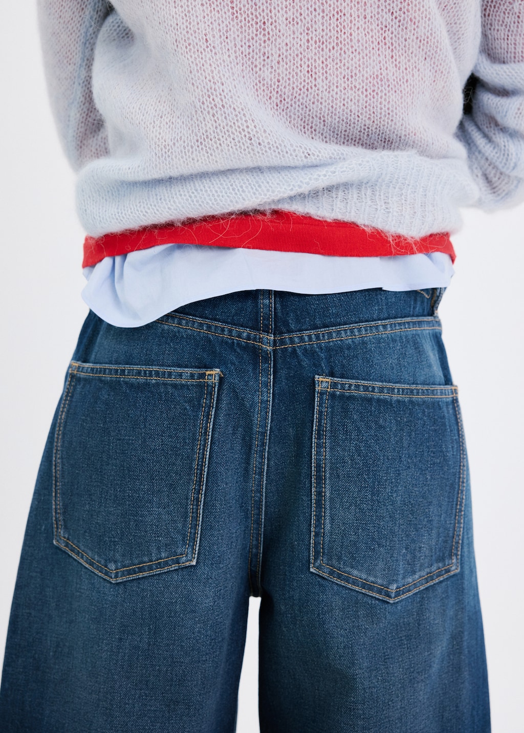 Mango Mid-rise balloon jeans