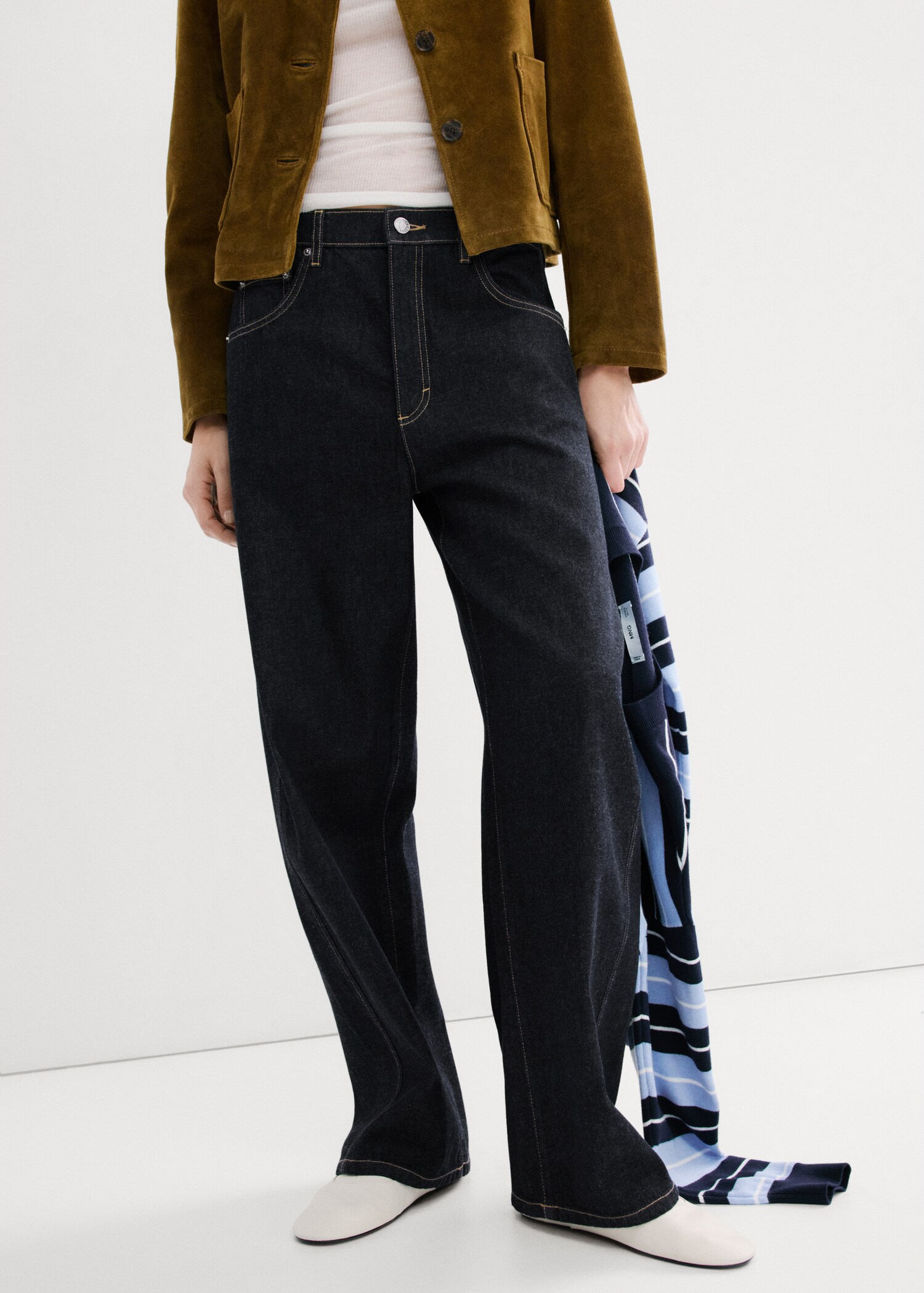 Low-rise balloon jeans - Medium plane