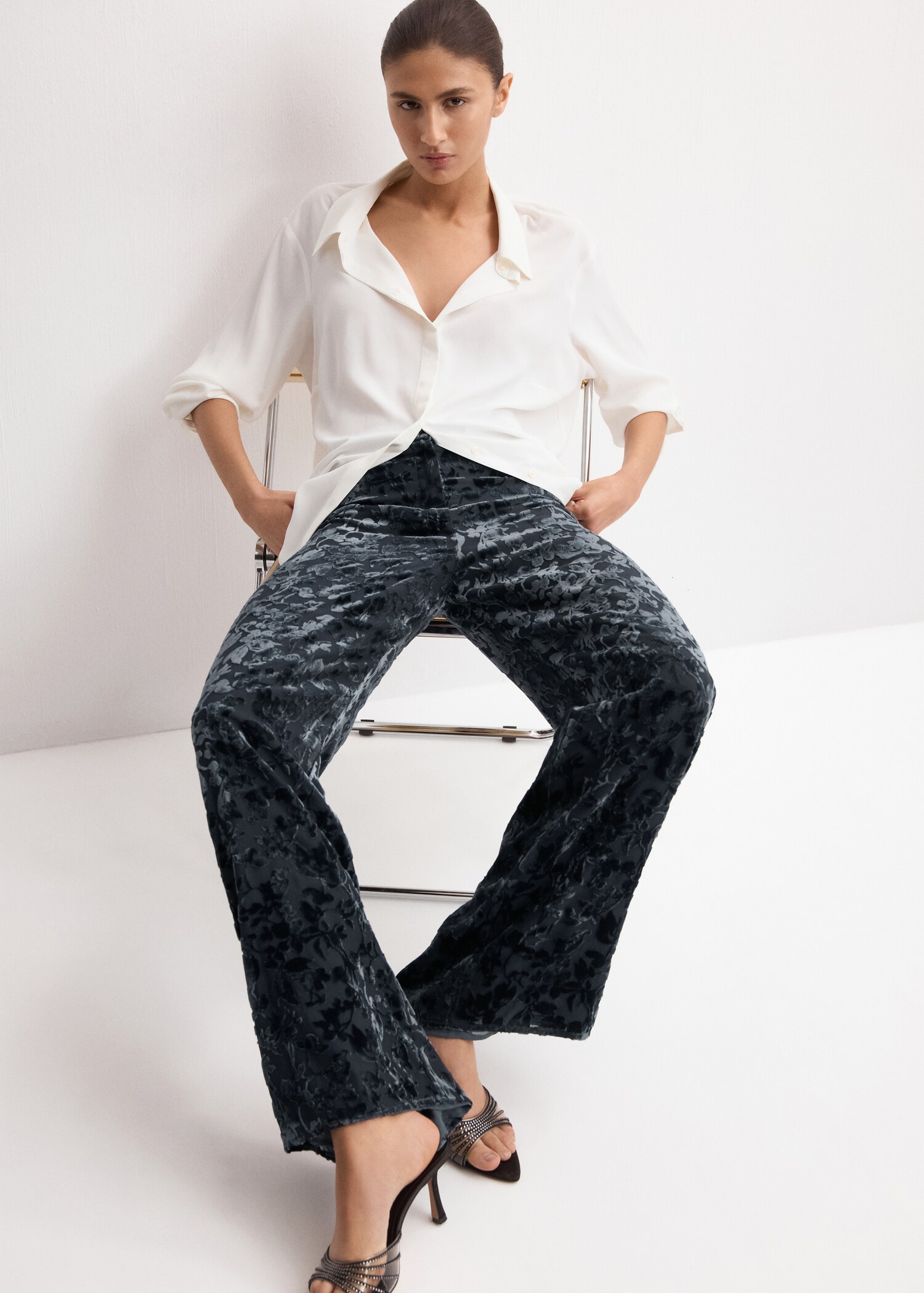 Pantalón recto devoré - Detalle del artículo 2