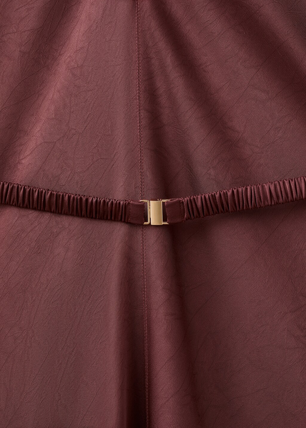Mango Belted V-neck dress