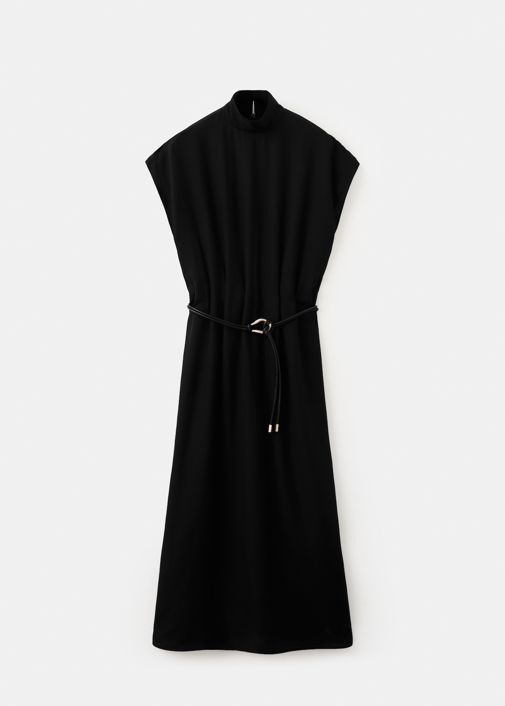 Lyocell dress with belt - image 5