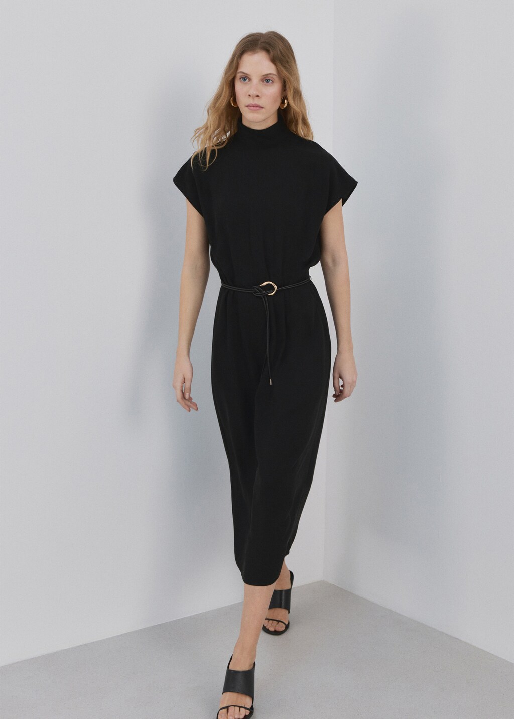 Mango Lyocell dress with belt thumbnail