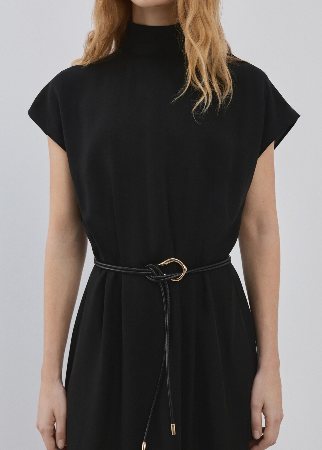 Mango Lyocell dress with belt thumbnail
