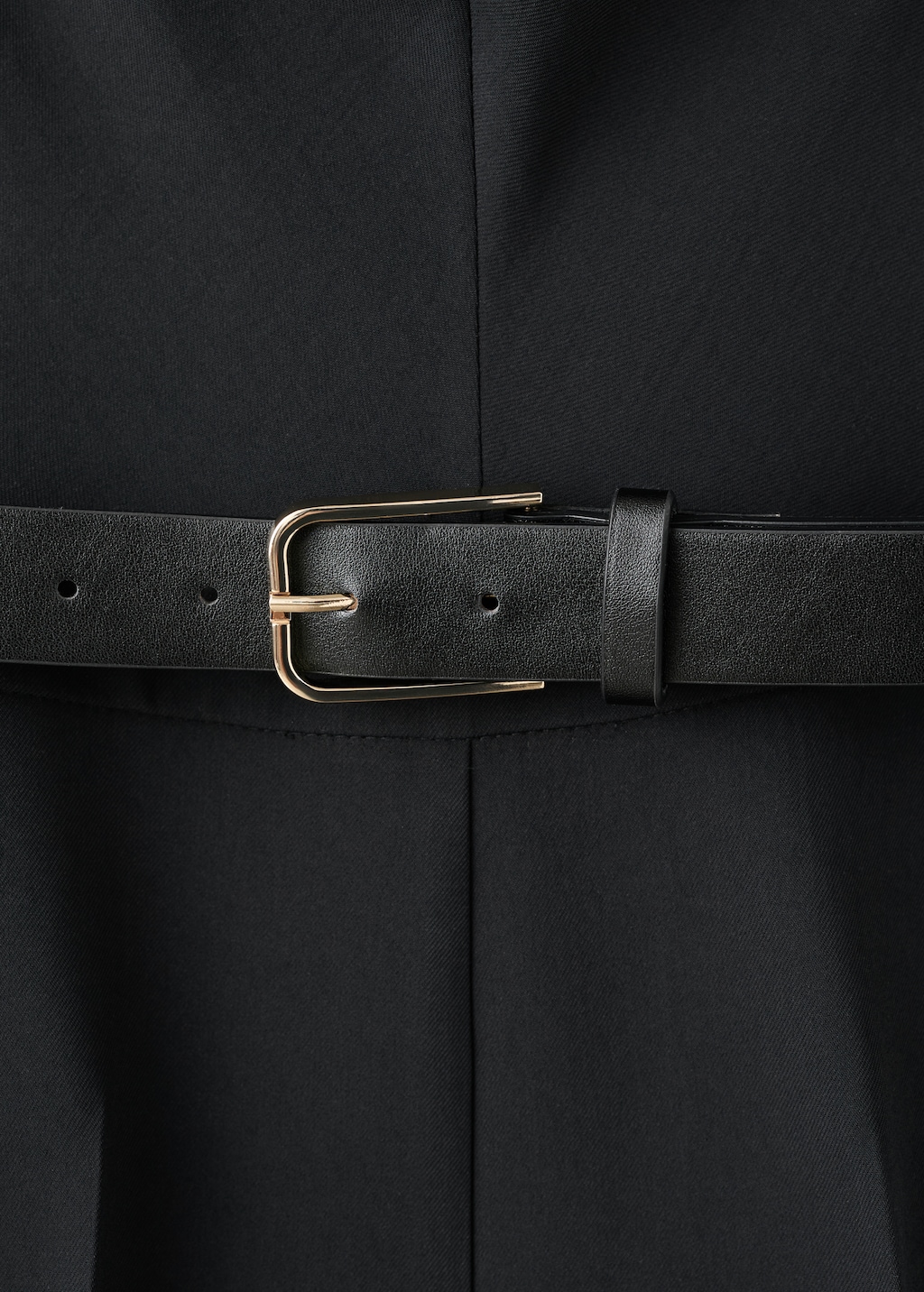 Mango Jumpsuit with draped detail belt