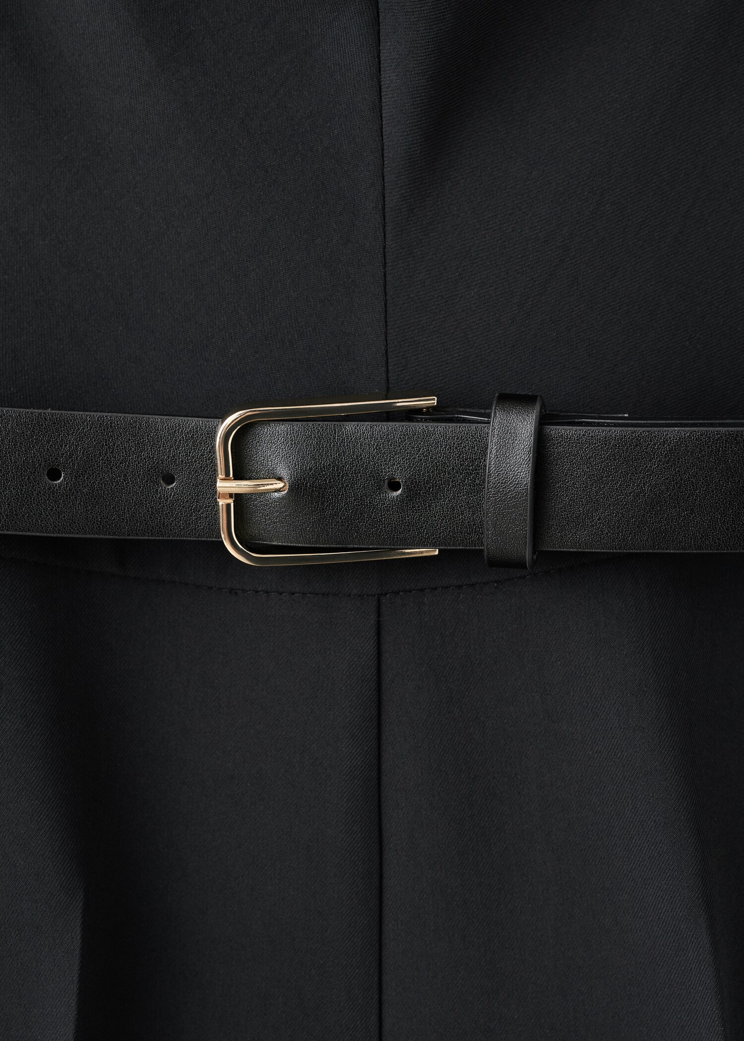 Jumpsuit with draped belt detail - Details of the article 0