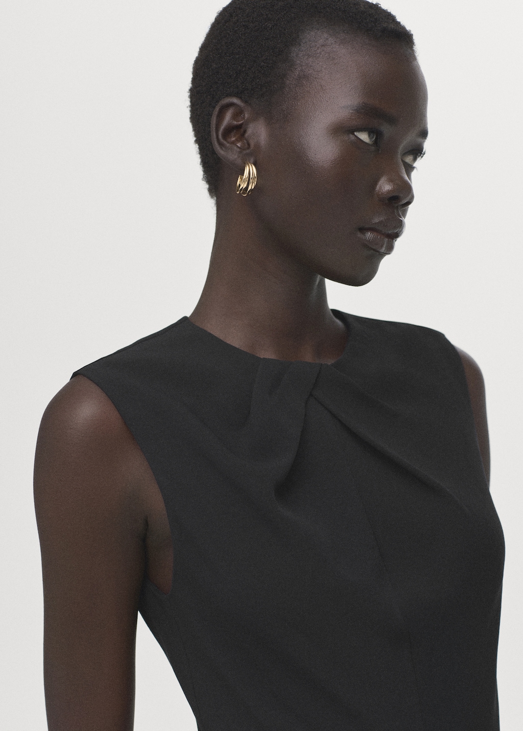 Jumpsuit with draped detail belt - image 4
