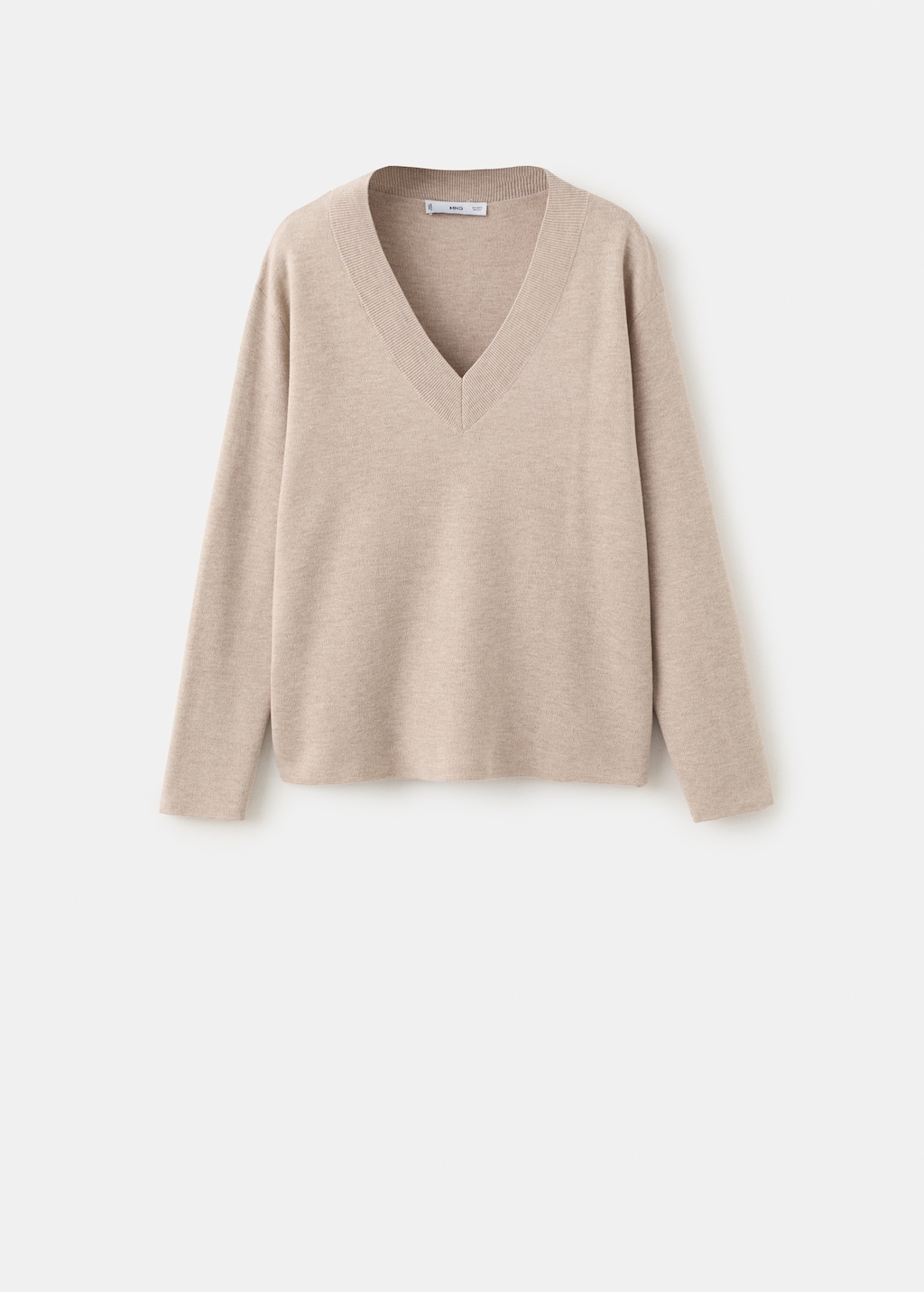 V-neck knit sweater - image 4