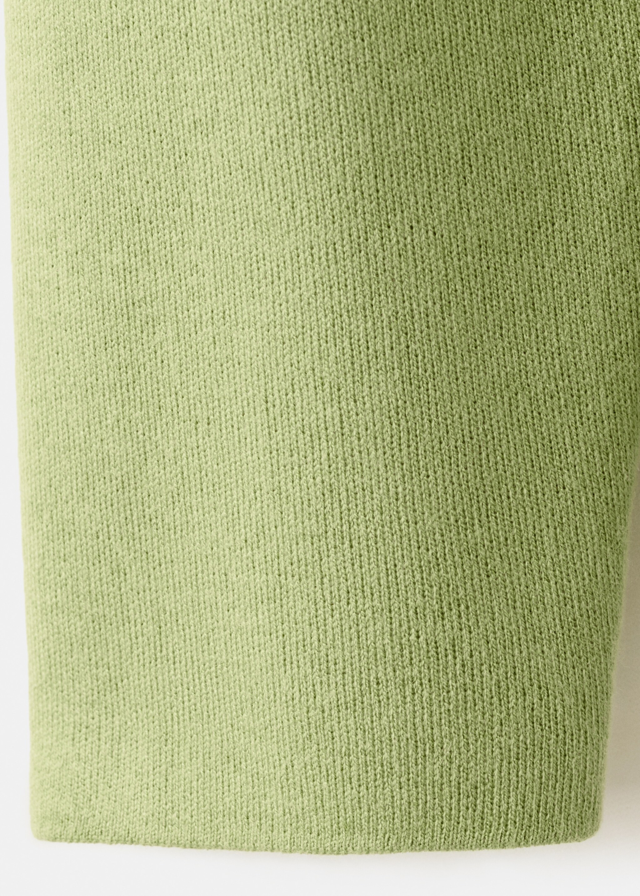 V-neck knit sweater - Details of the article 0, Green. Ref: 27024090-00.