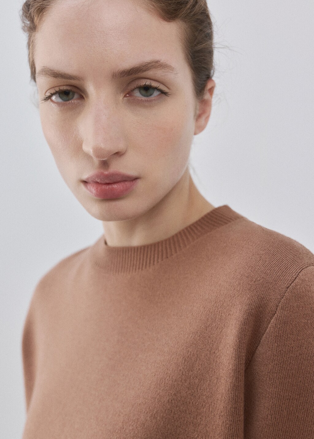 Mango Round-neck knitted sweater