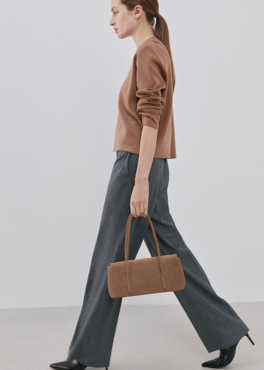 Mango Round-neck knitted sweater