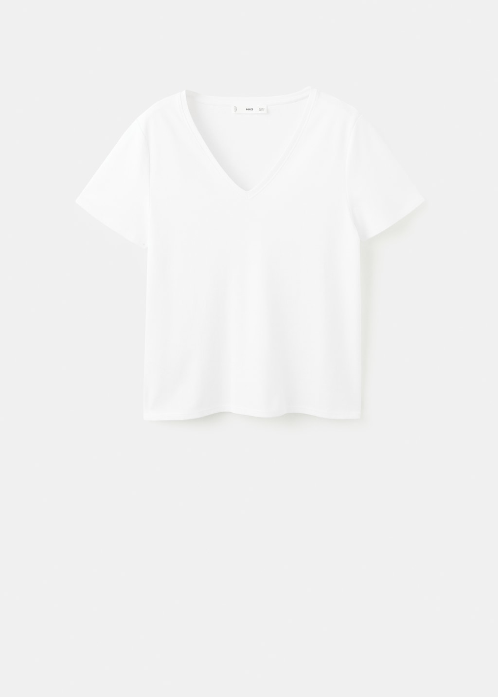 V-neck cotton T-shirt - image 4