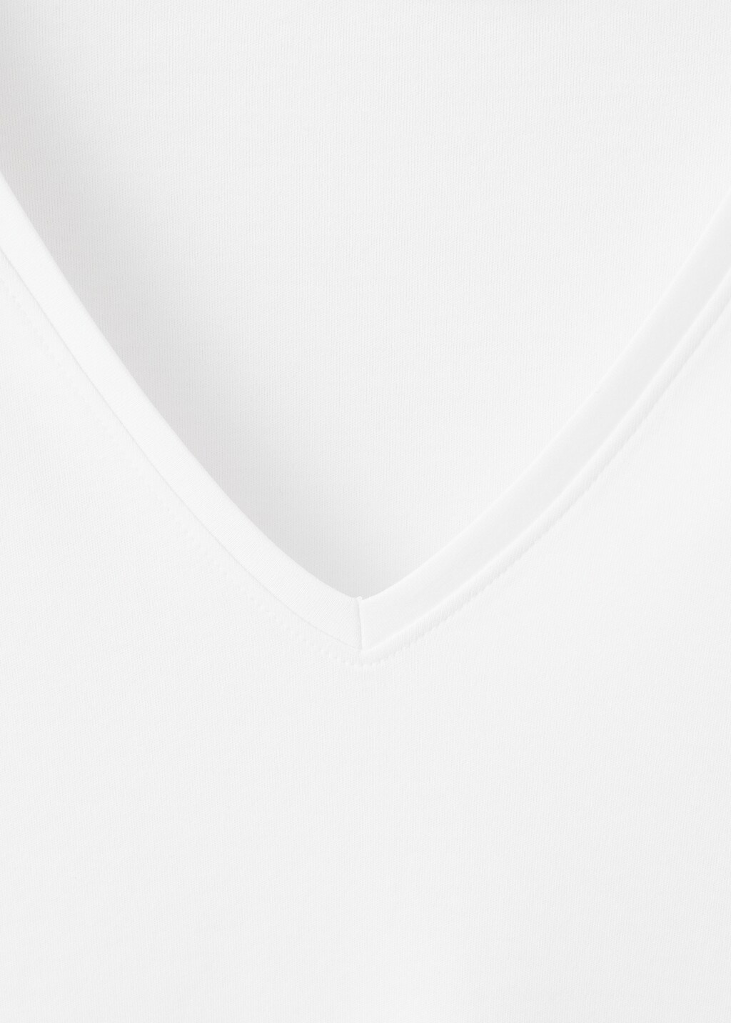 Mango V-neck cotton T-shirt