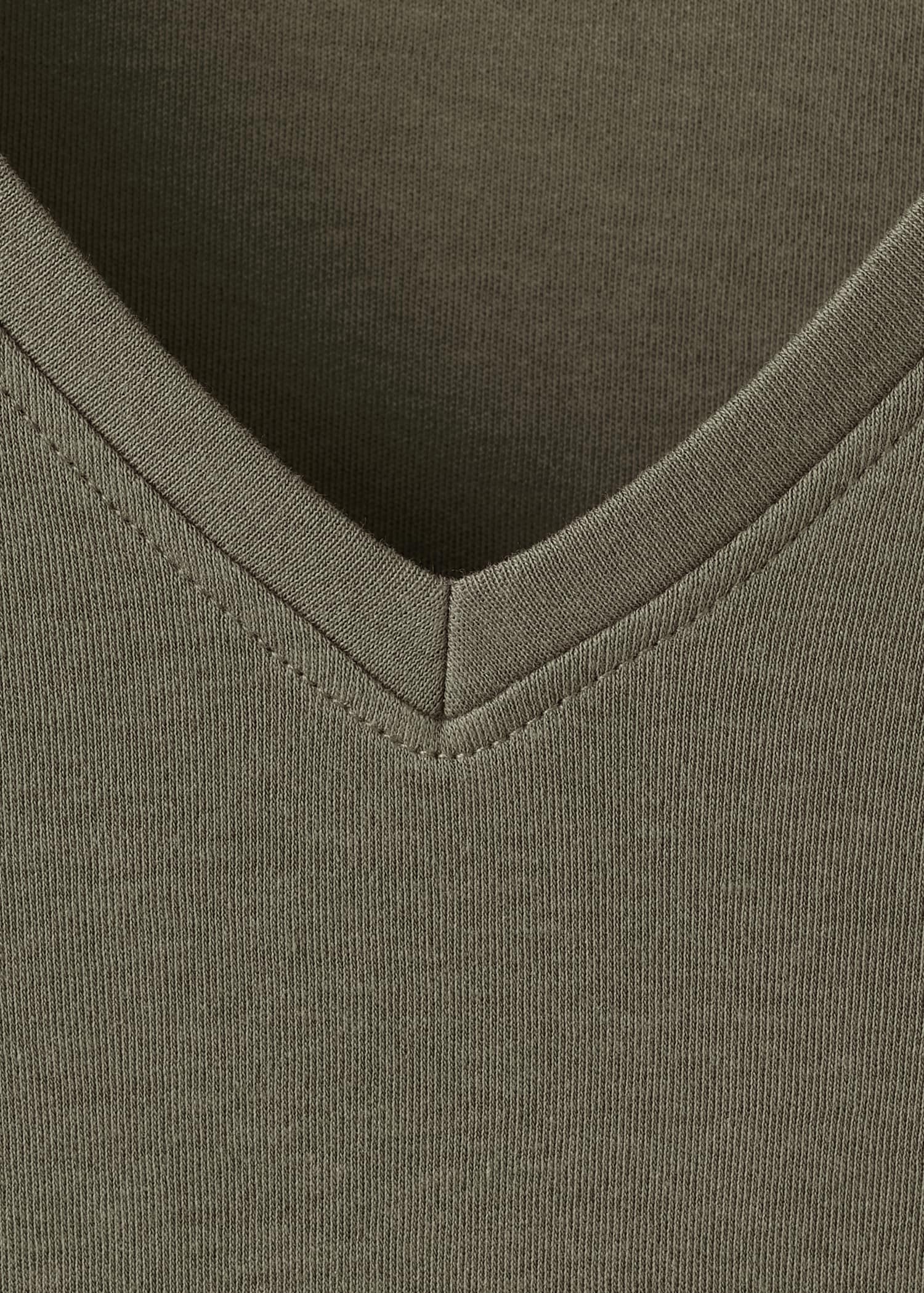 Camiseta algodón cuello pico - Detalle del artículo 8