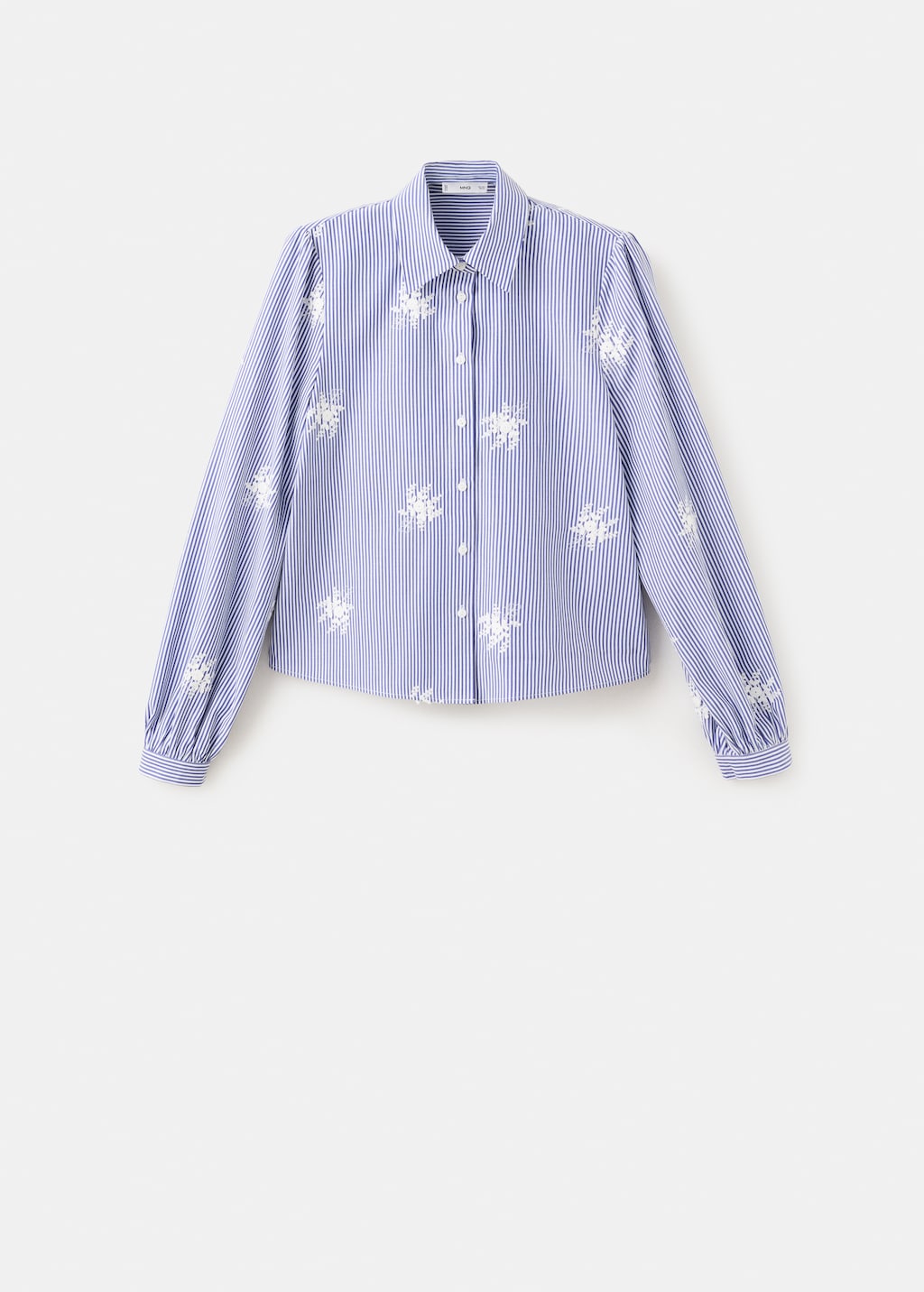Embroidery striped shirt - image 5