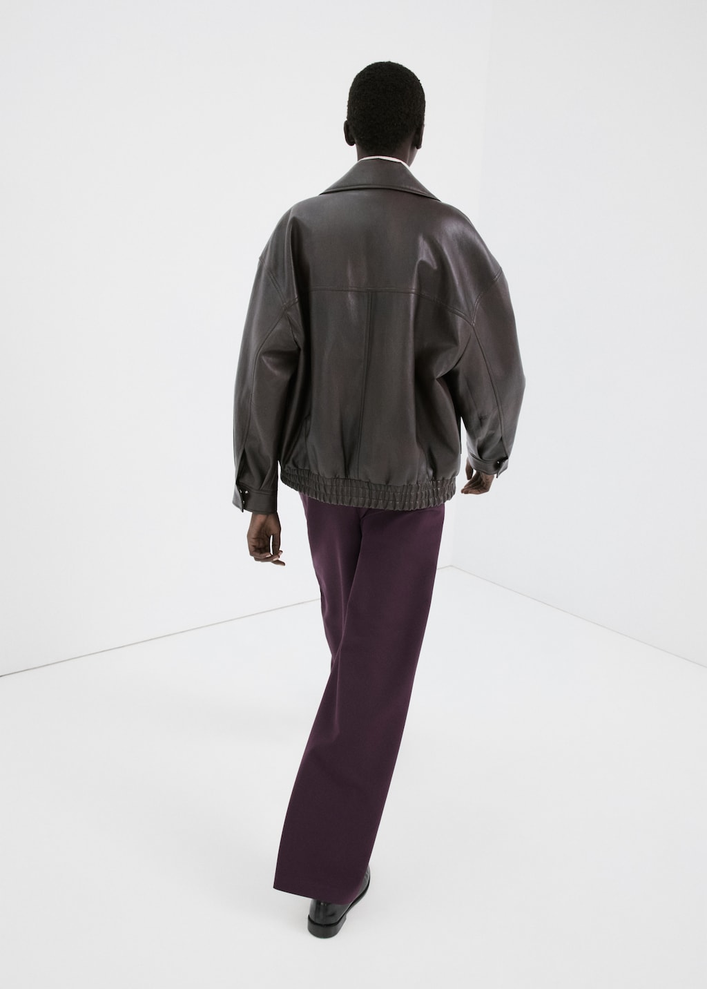 Combined striped trousers - image 3