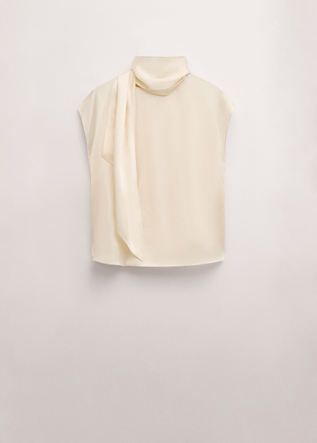100% silk blouse with foulard collar - image 3