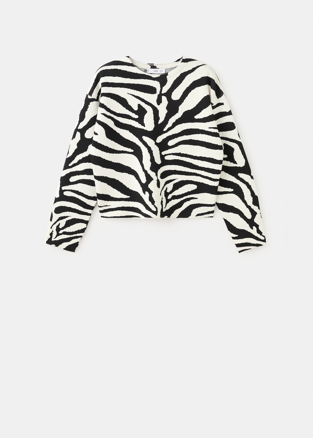 Zebra print knit jersey - image 3