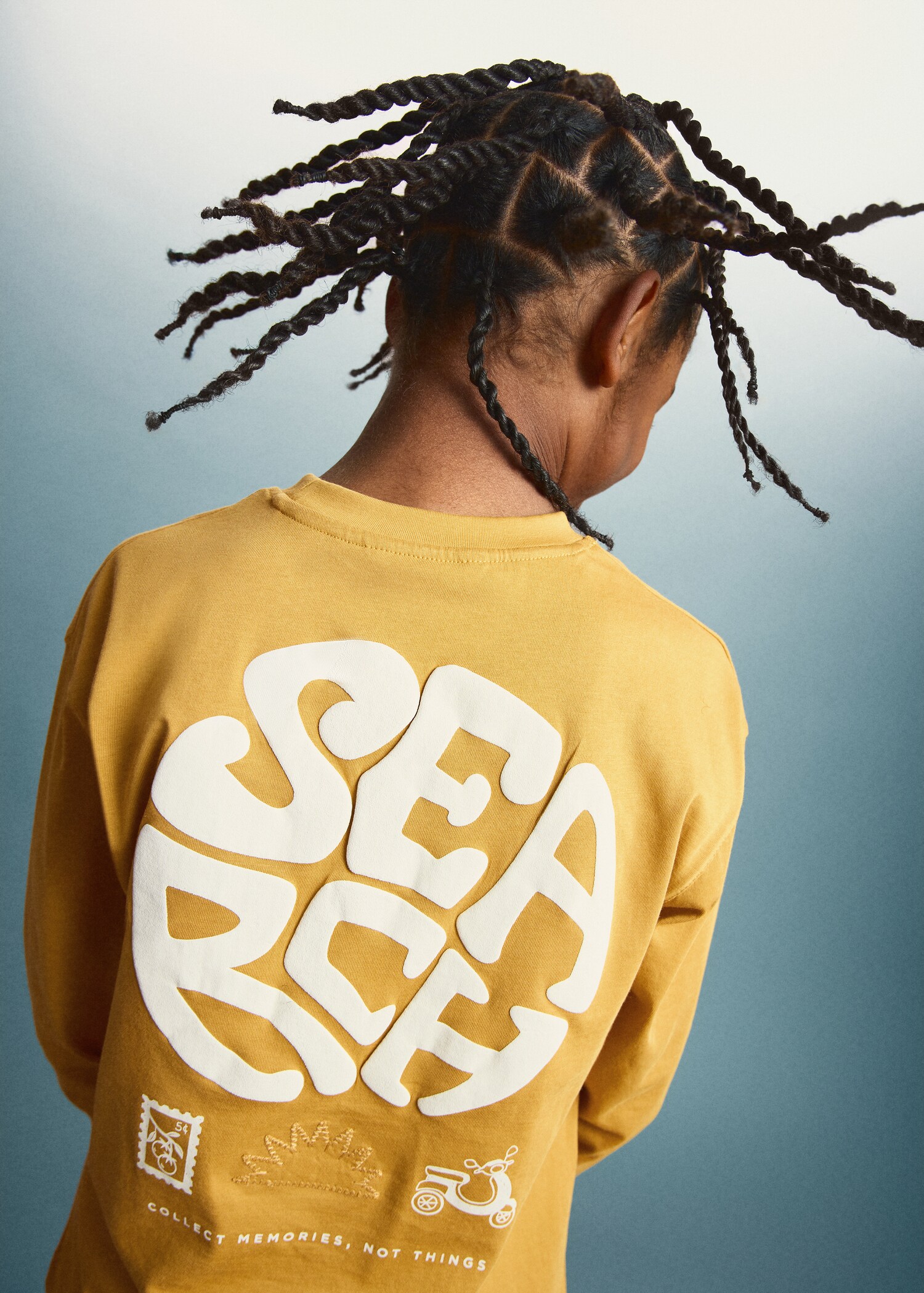 Bavlněné tričko s potiskem - Náhled ve středové rovině