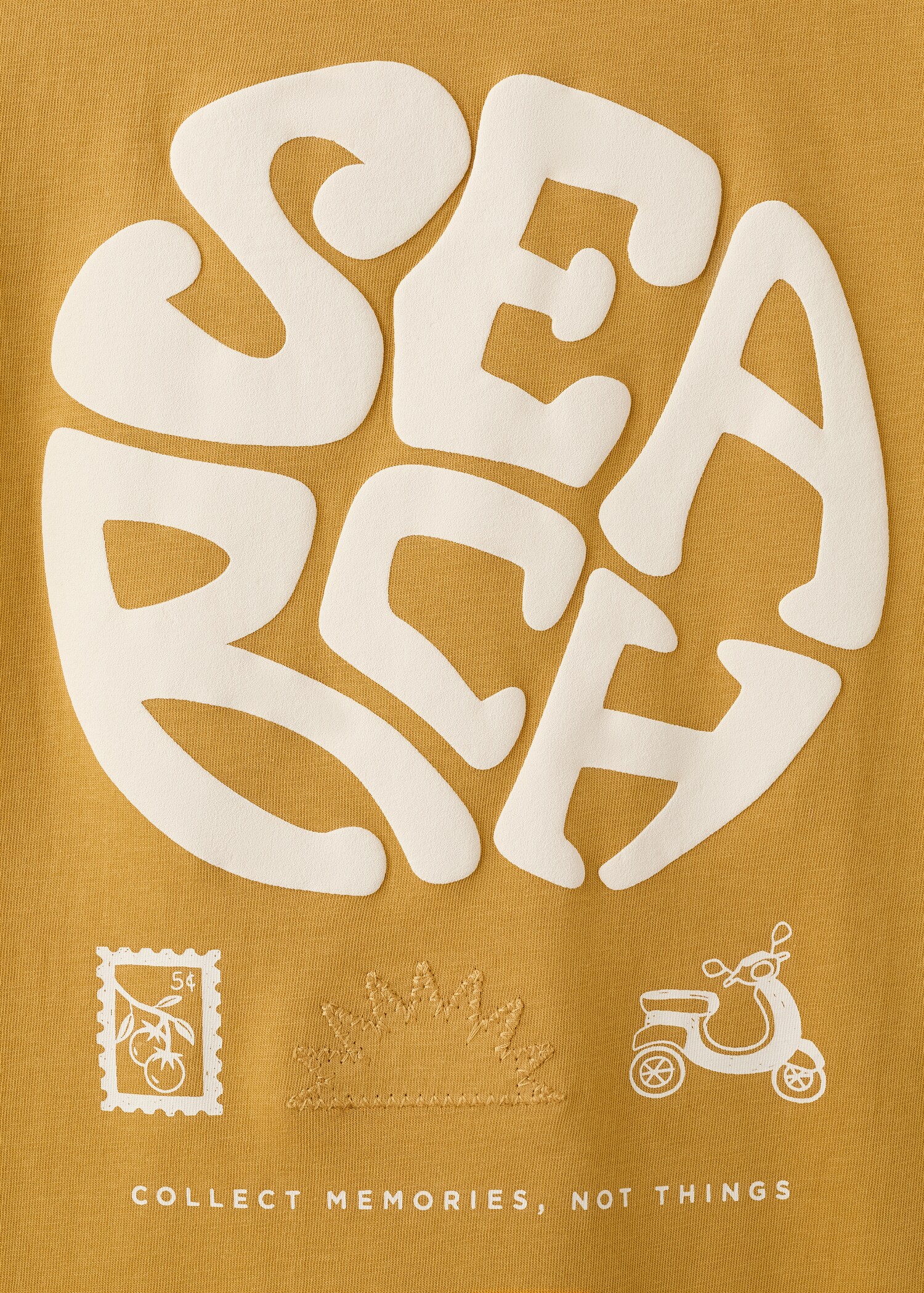 Хлопковая футболка с принтом - Деталь изделия 8