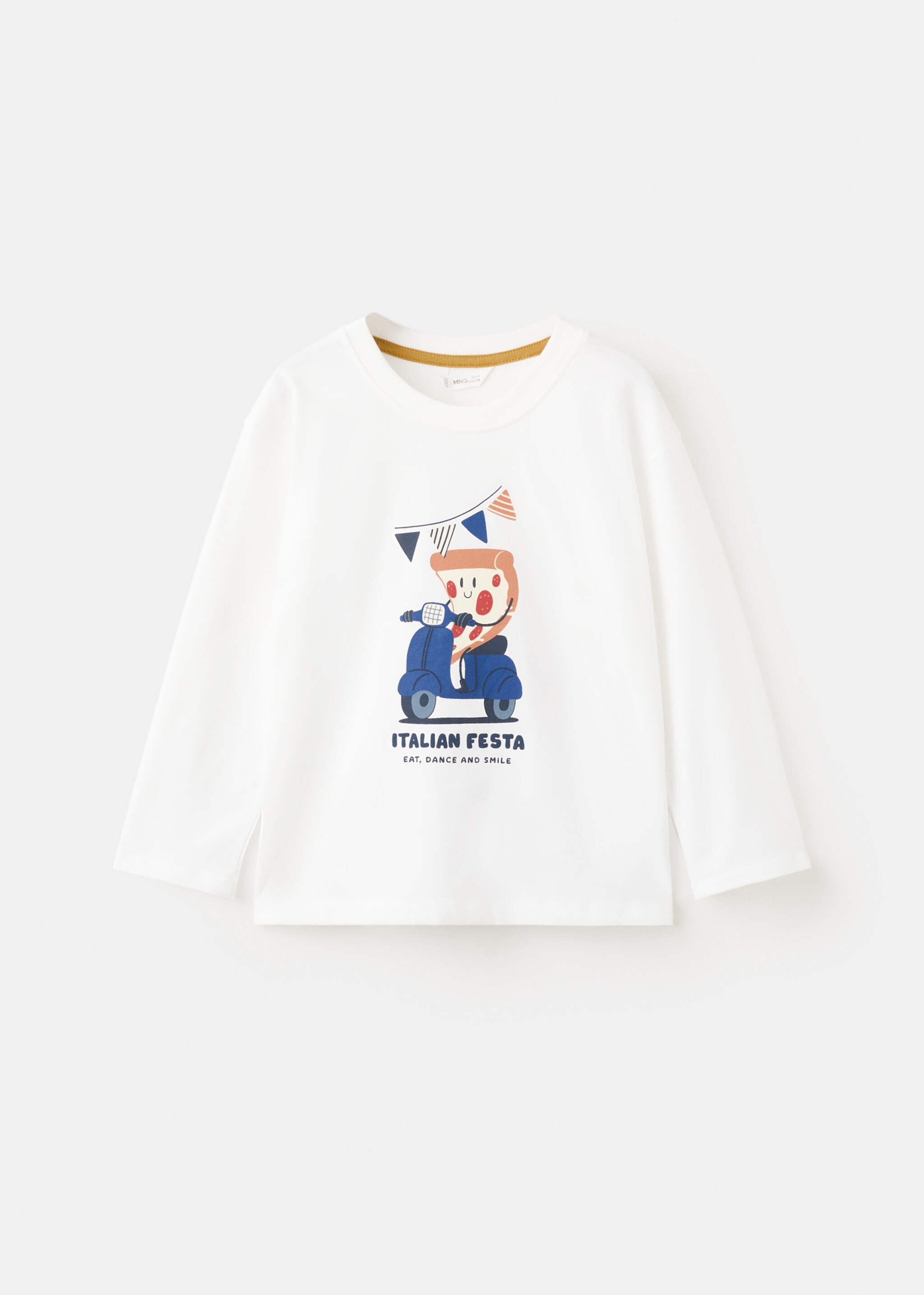 Camiseta algodón estampada - Artículo sin modelo, Blanco roto. Ref: 27024415-00.