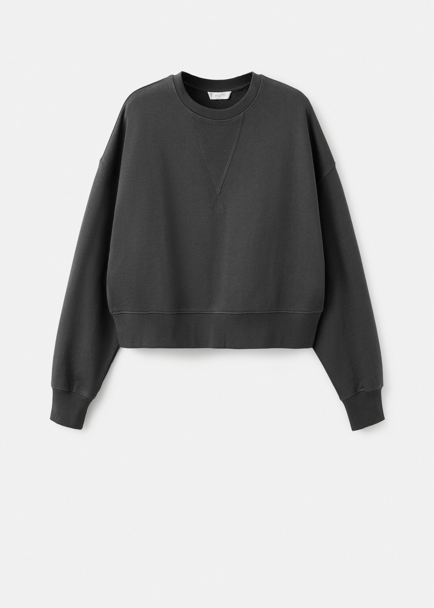 Cropped cotton sweatshirt - Article without model