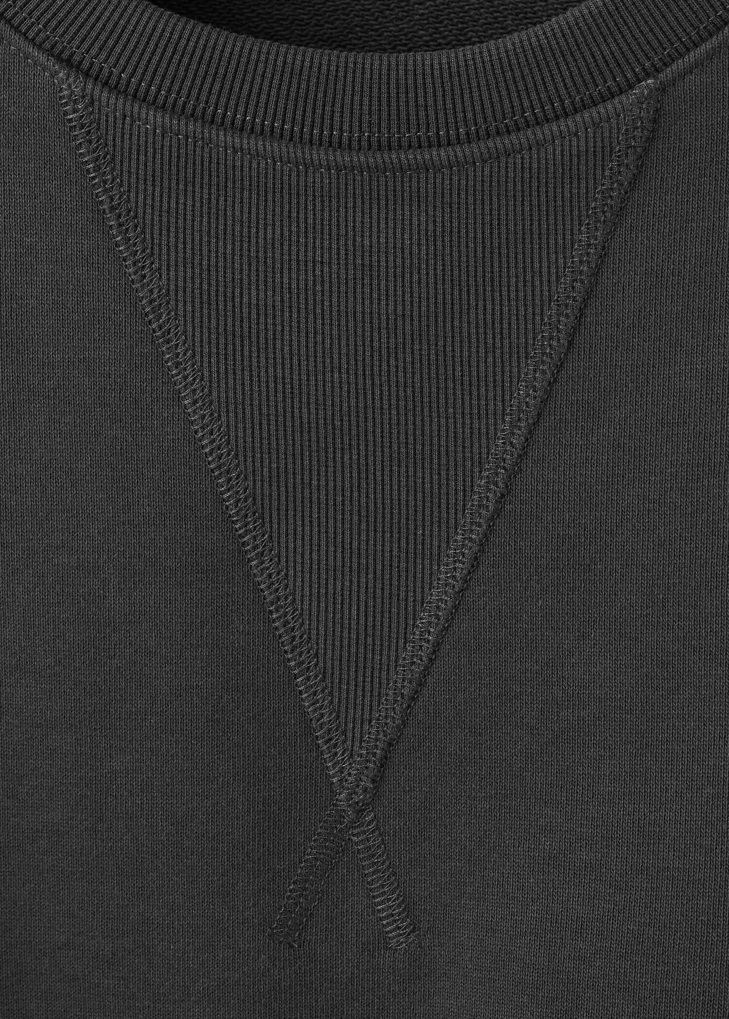 Cropped cotton sweatshirt - Details of the article 8