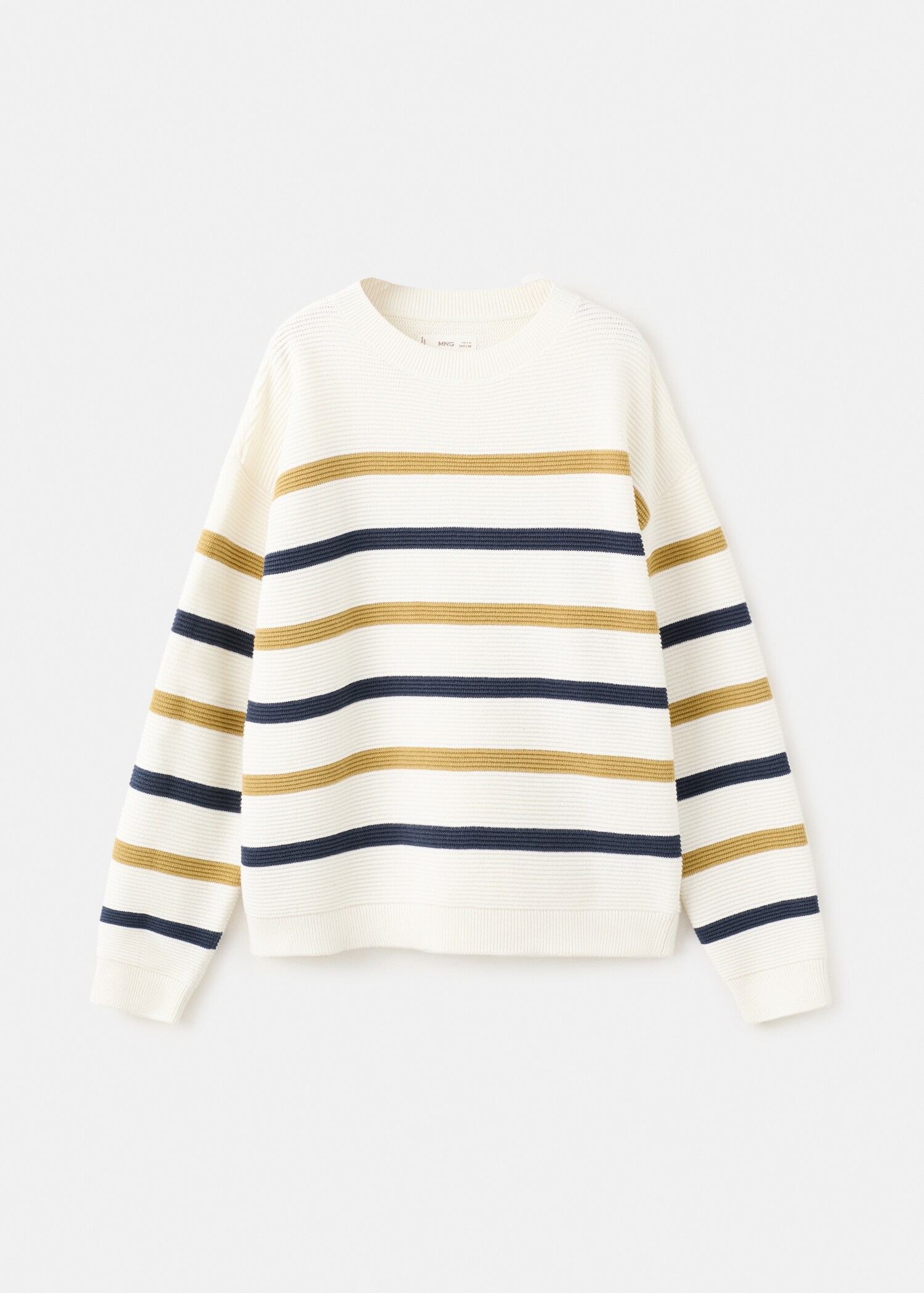 Striped cotton sweater - Article without model