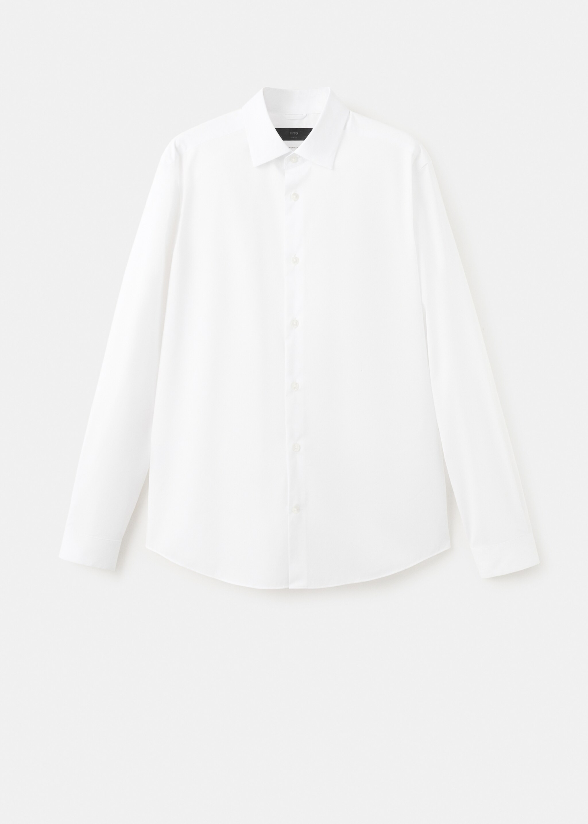 Comfort stretch non-iron shirt - Article without model, White. Ref: 27024424-00.