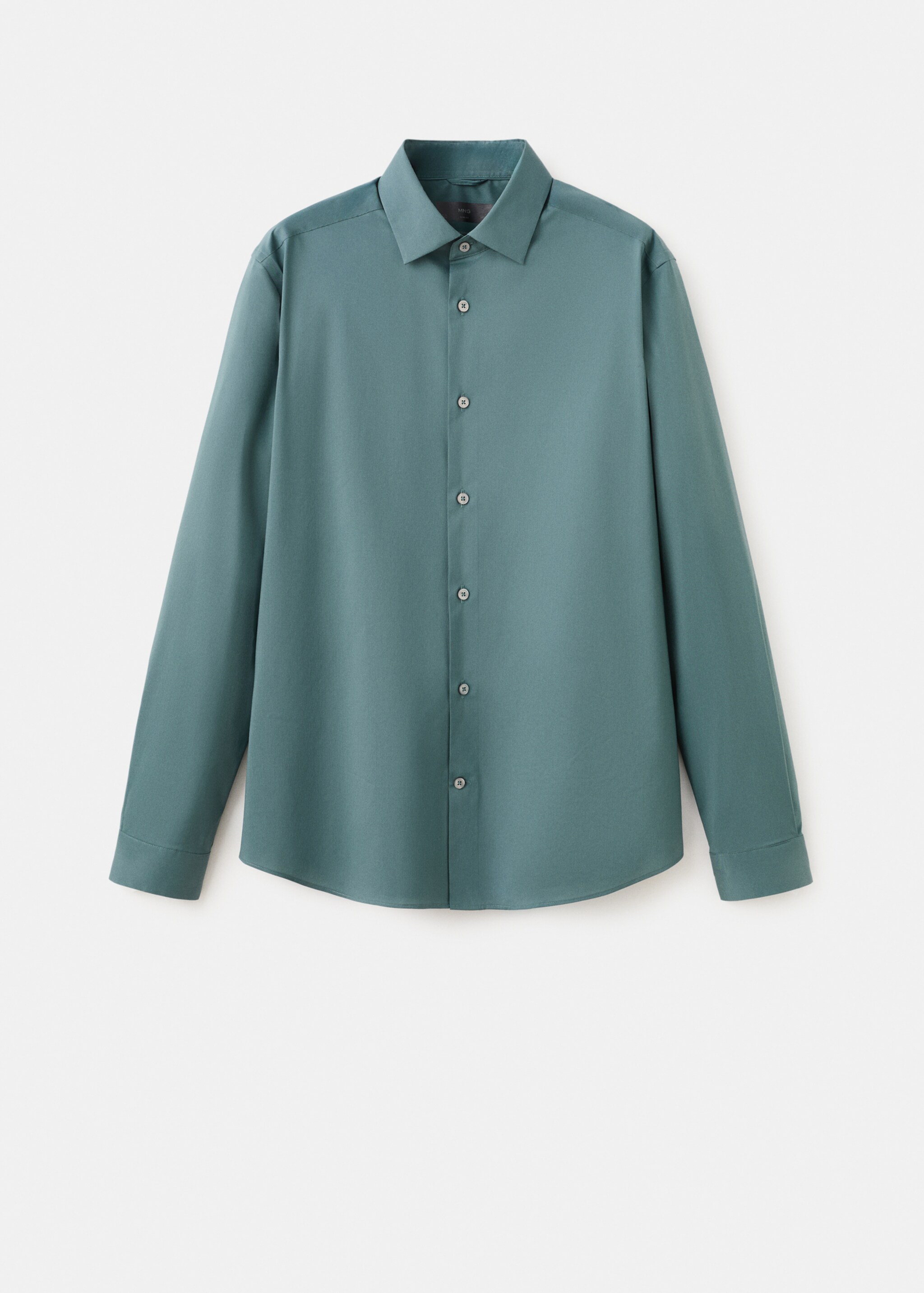 Camisa comfort stretch non iron - Artículo sin modelo, Verde medio. Ref: 27024424-00.