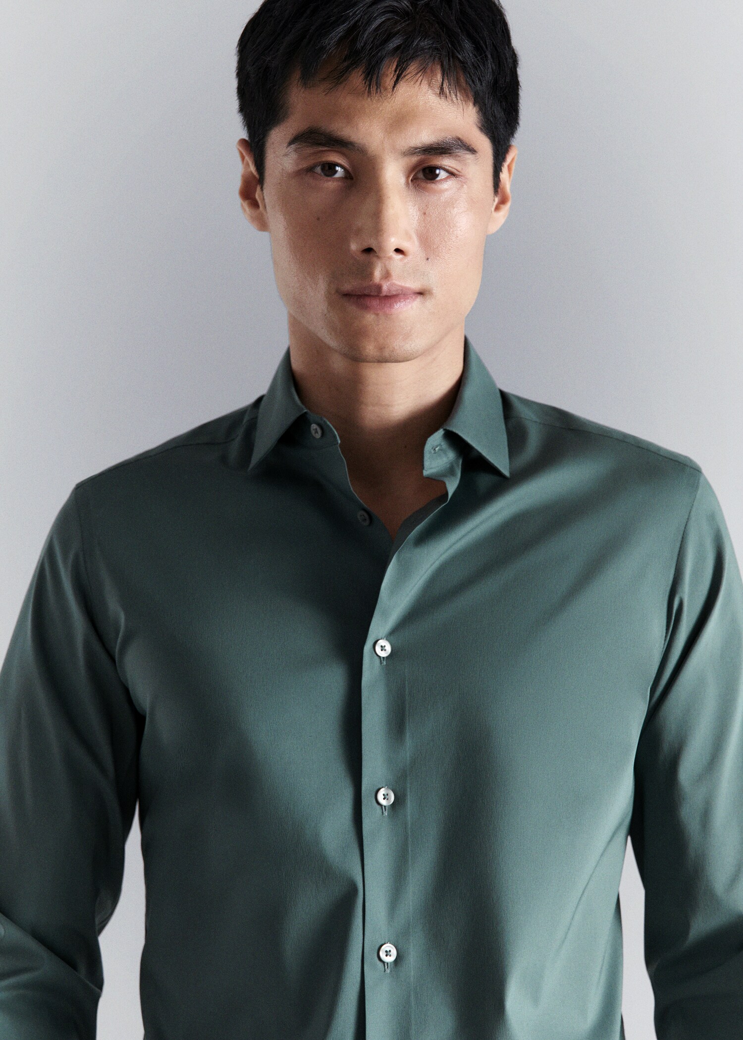 Comfort stretch non-iron shirt - Details of the article 1