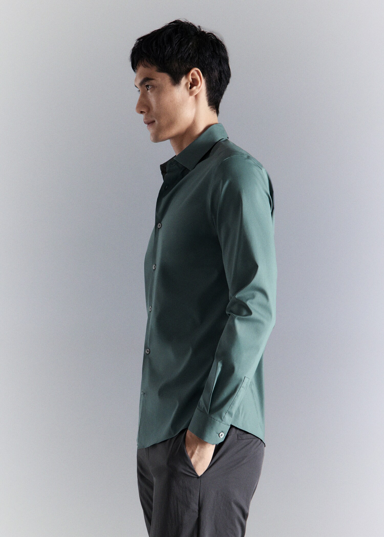 Comfort stretch non-iron shirt - Details of the article 2