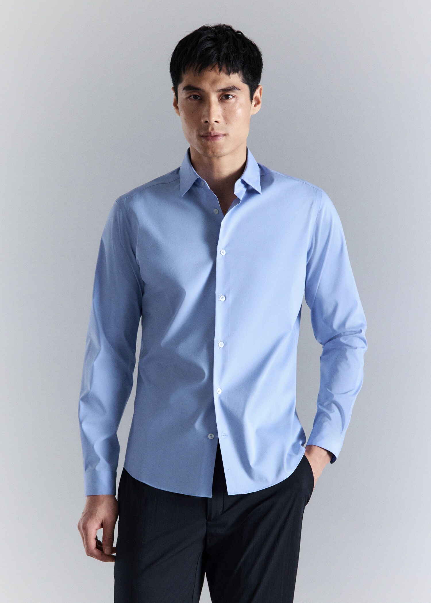 Comfort stretch non-iron shirt - Medium plane