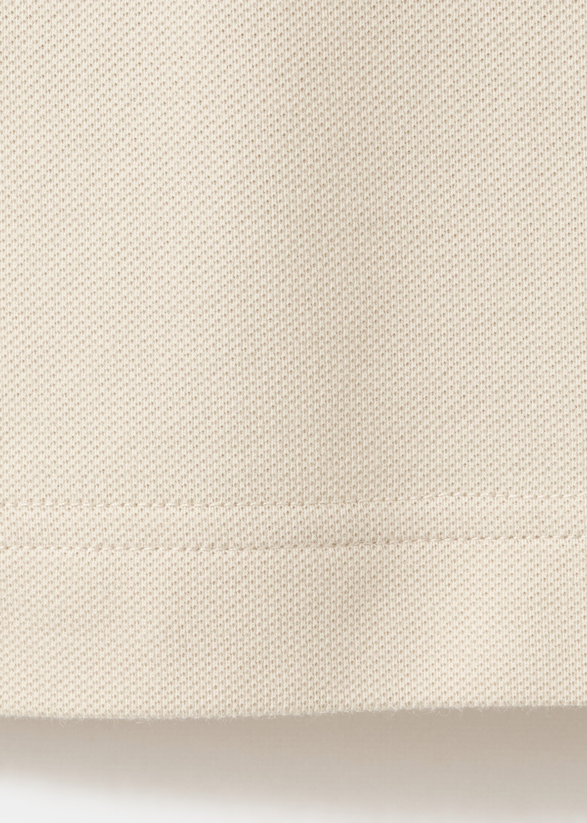 قميص بولو بقصة عادية من قطن بيكيه - تفاصيل المنتج 0, رملي. Ref: 27024427-00.