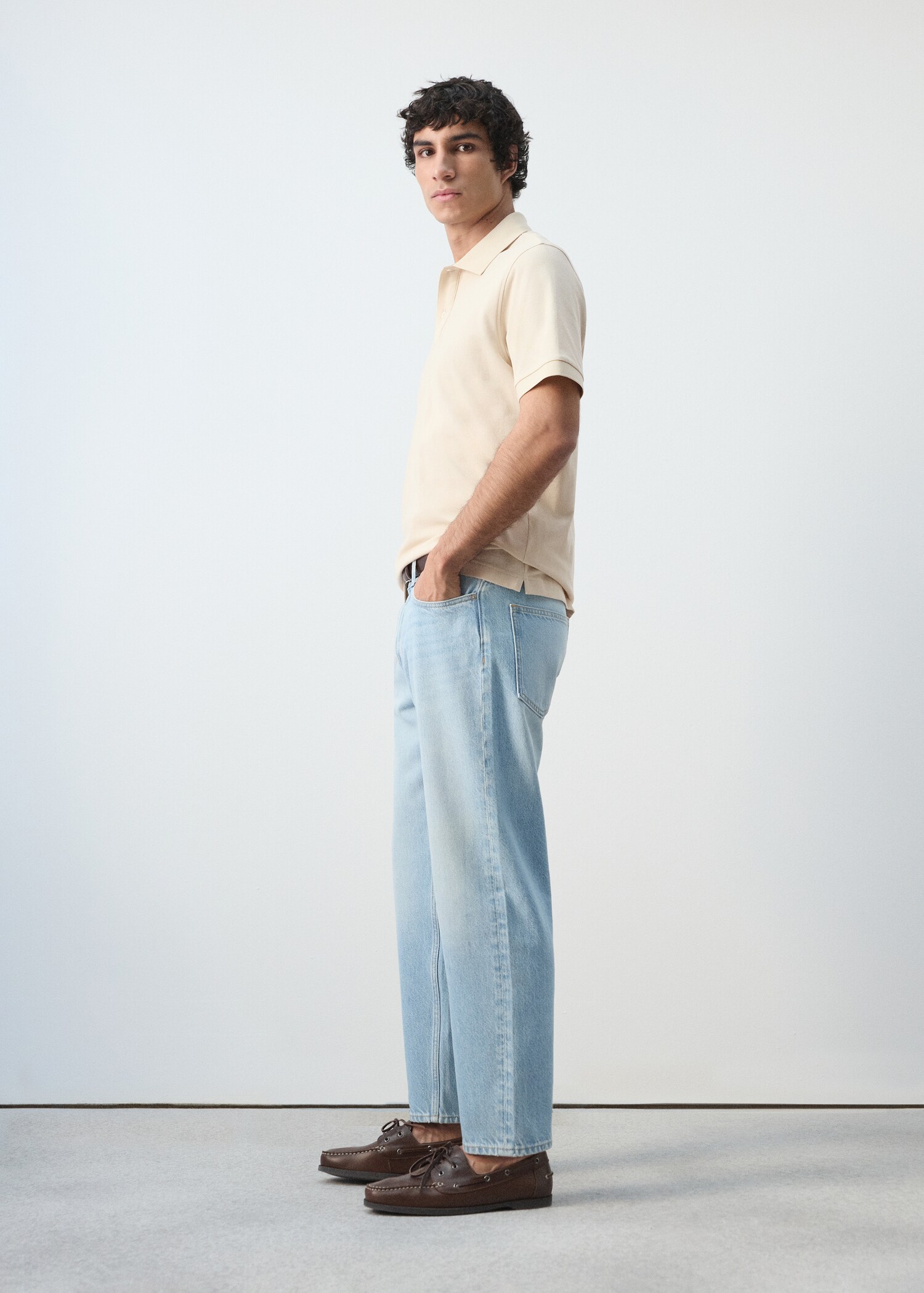 قميص بولو بقصة عادية من قطن بيكيه - تفاصيل المنتج 2