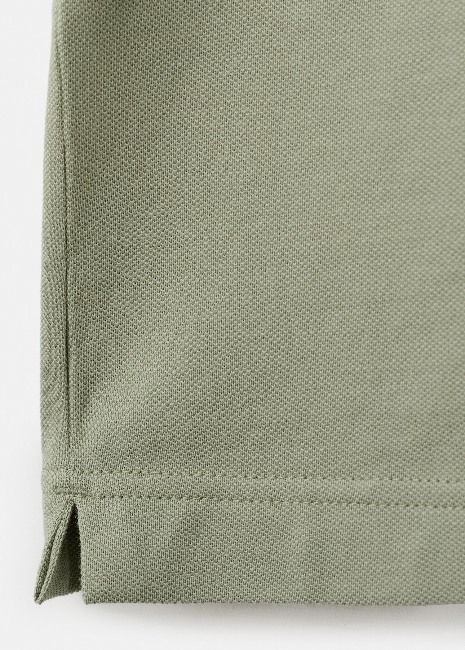 قميص بولو بقصة عادية من قطن بيكيه - تفاصيل المنتج 0