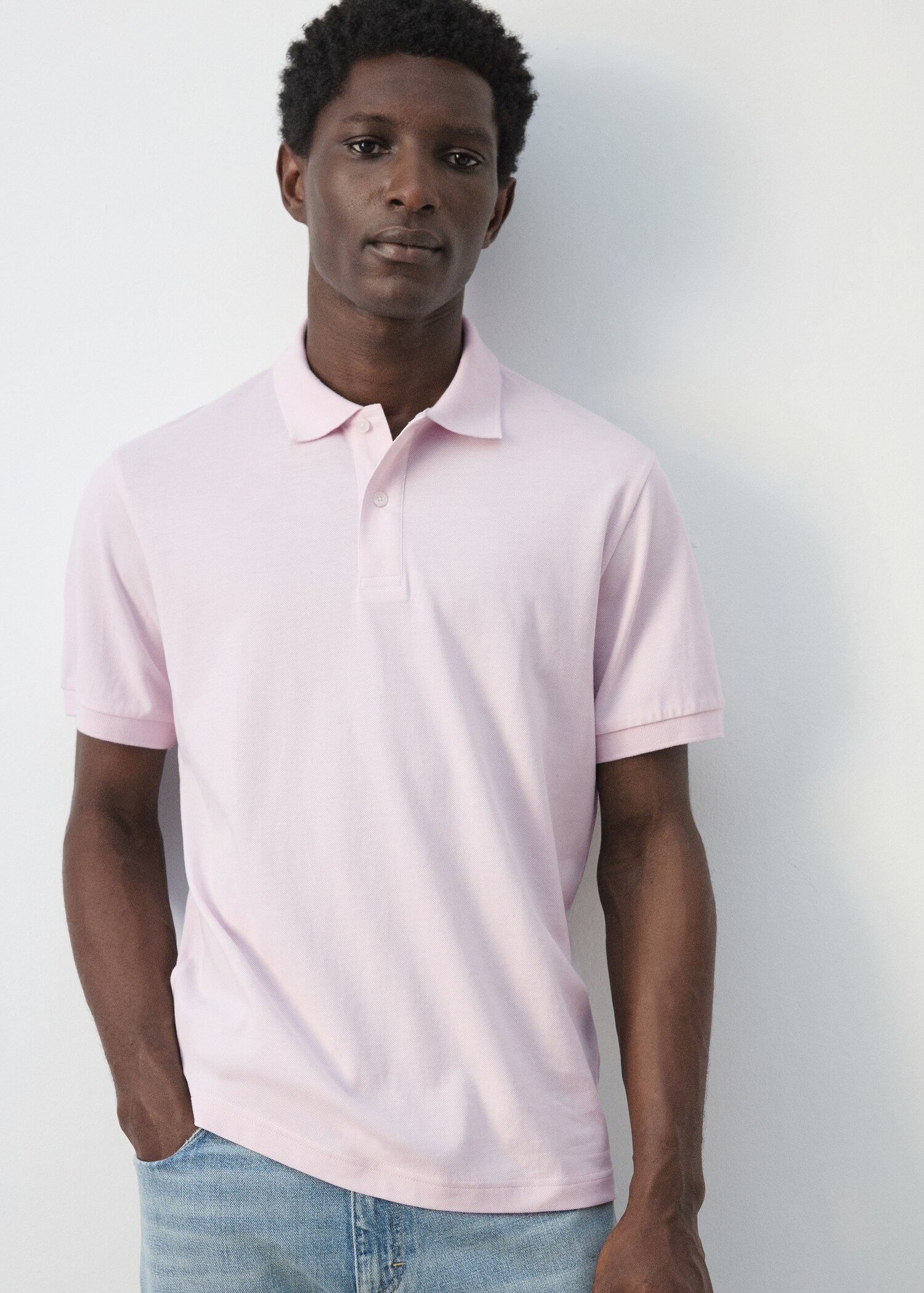 Regular-fit cotton piqué polo shirt - Details of the article 6