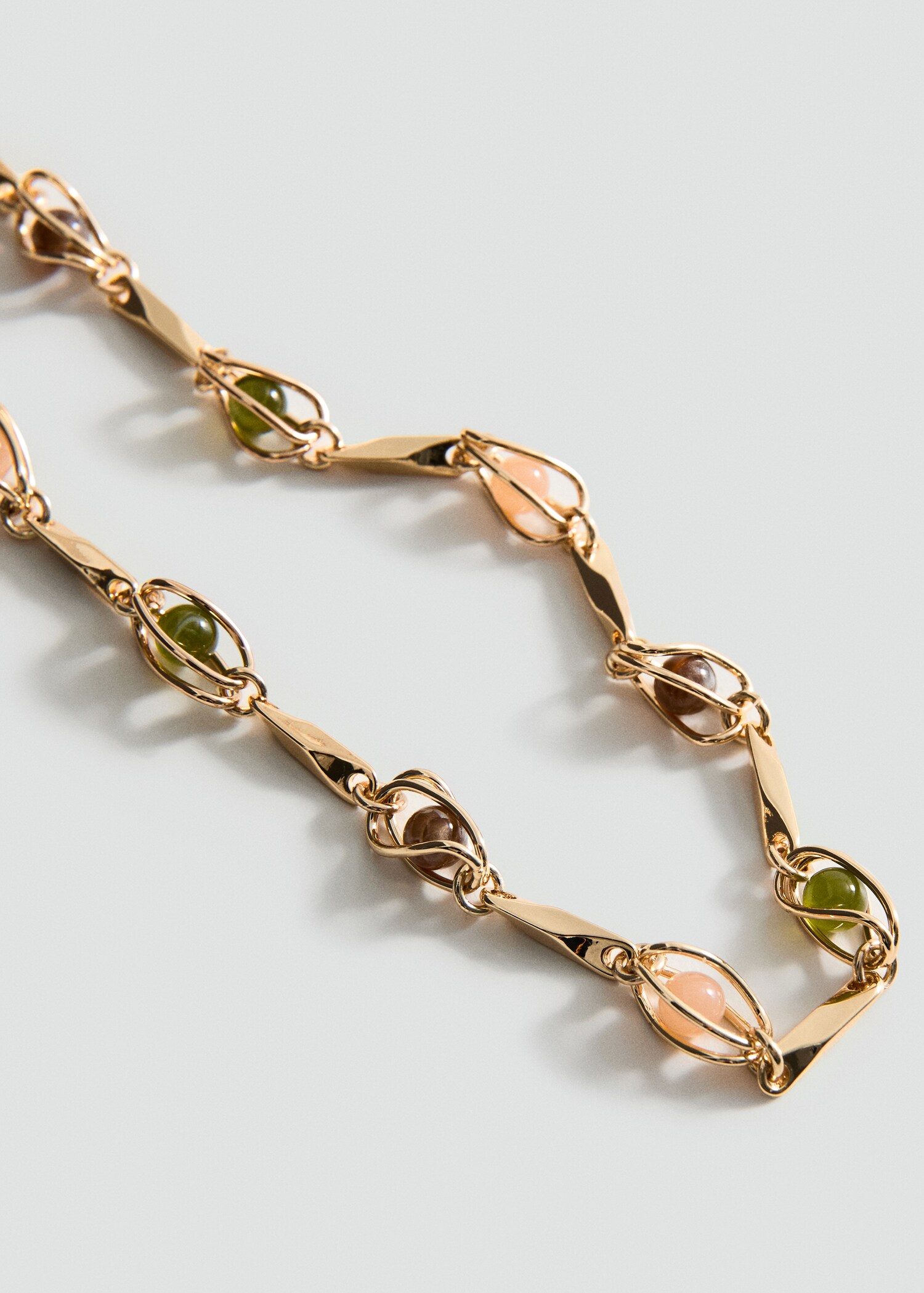 Colar de bolas combinado - Plano médio