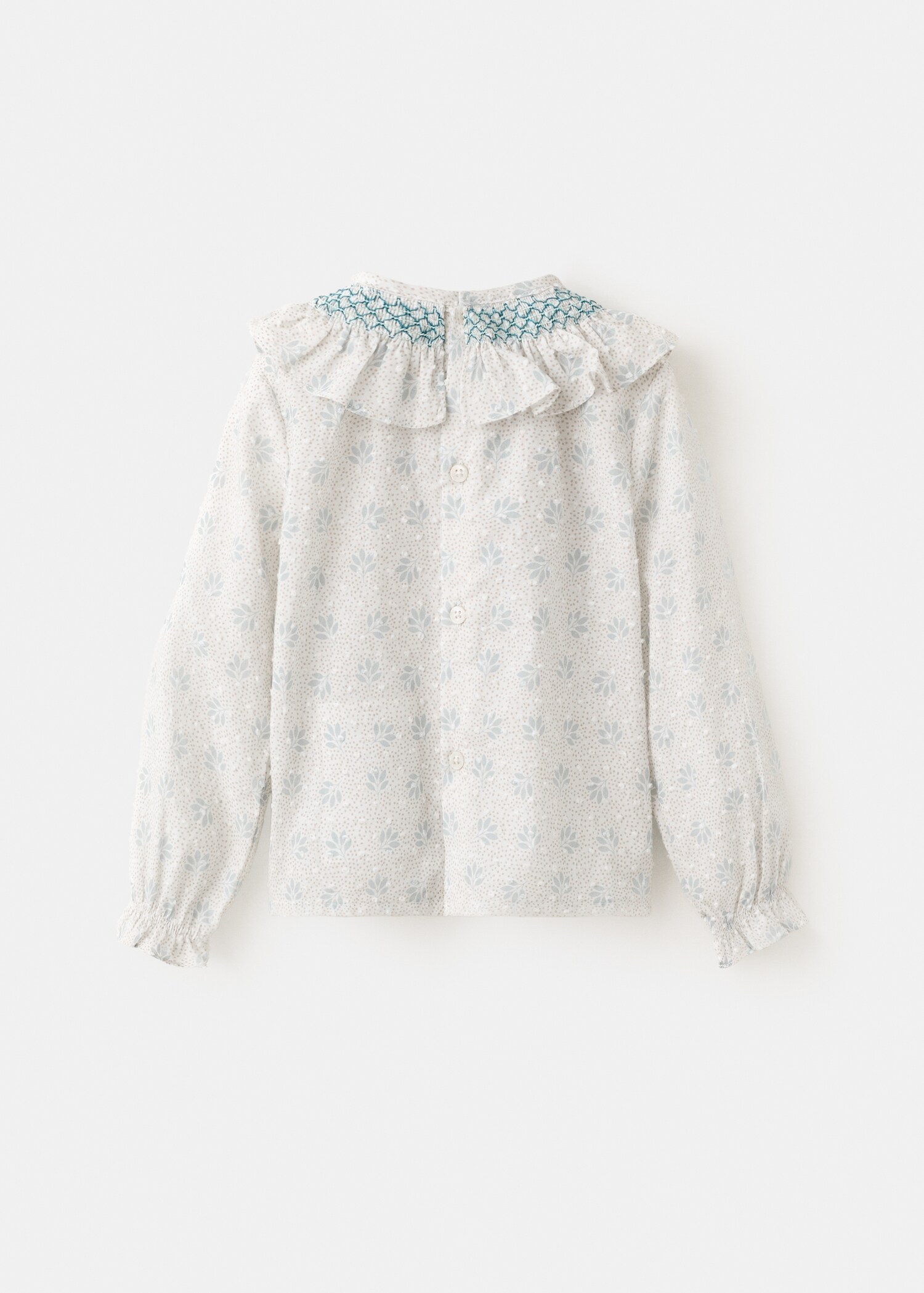 Floral blouse with frill detail - Reverse of the article