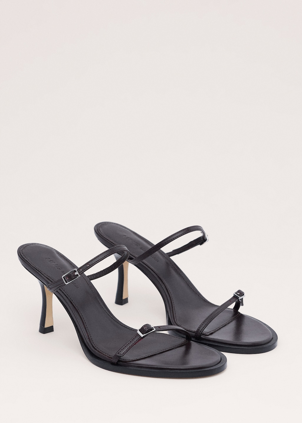 100% leather sandals with straps and buckles - image 3