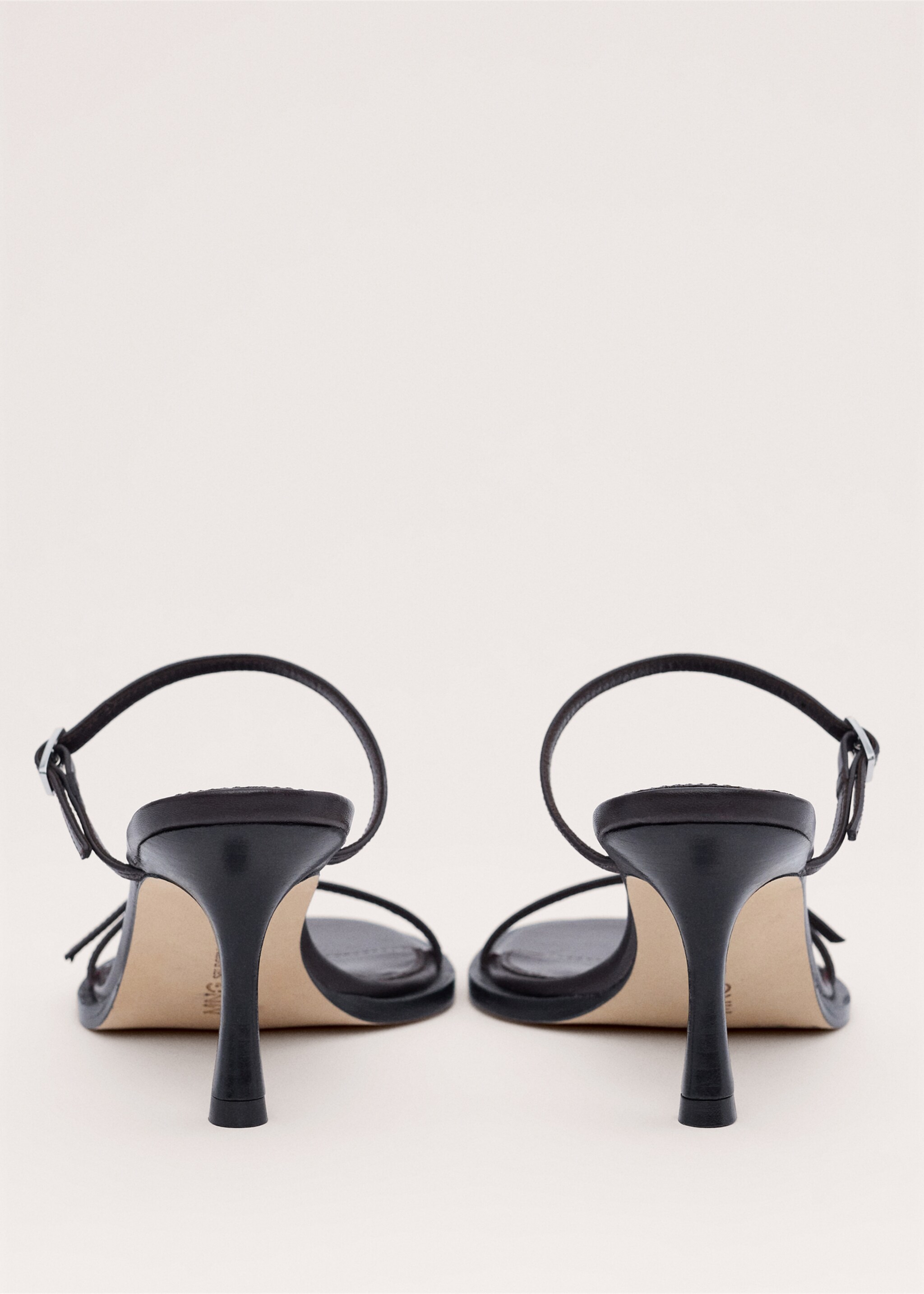 Sandales talon 100 % cuir lanières boucle - Détail de l'article 1, Chocolat. Ref: 27024443-00.