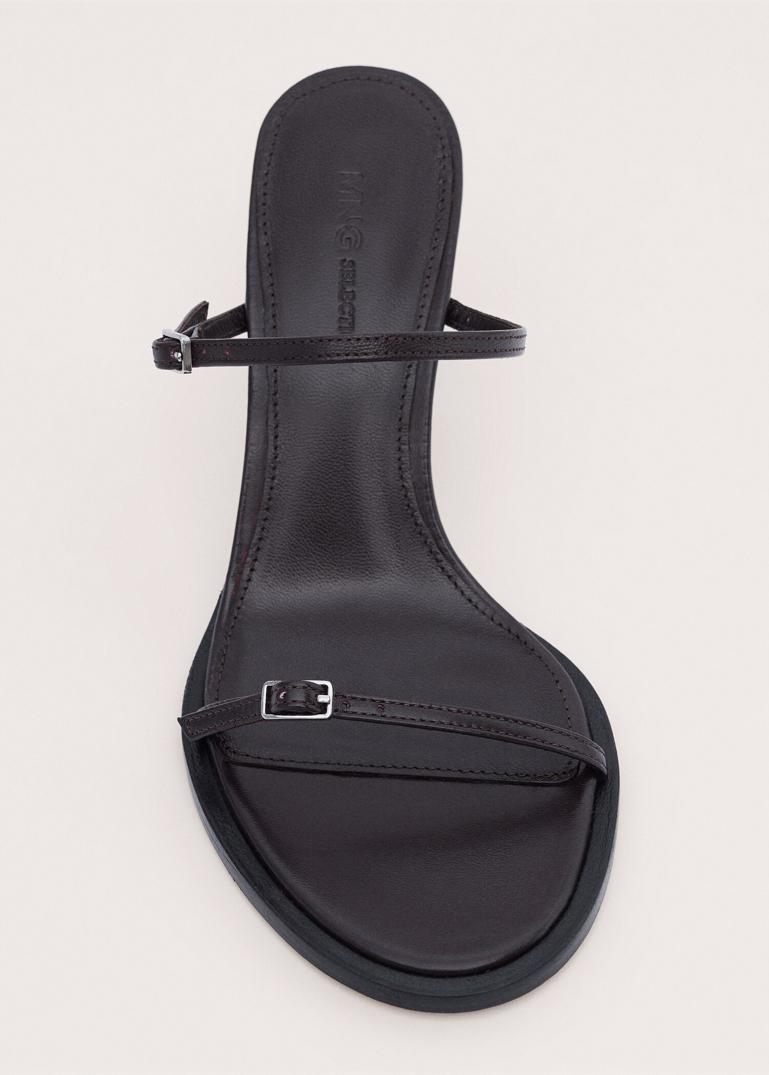 Sandales talon 100 % cuir lanières boucle - Détail de l'article 2