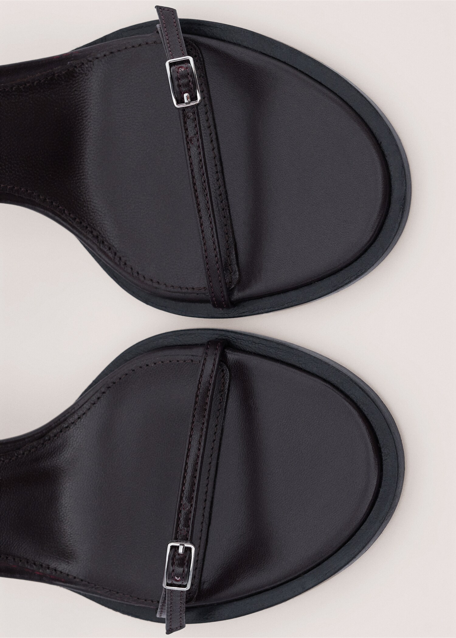 Sandales talon 100 % cuir lanières boucle - Détail de l'article 3