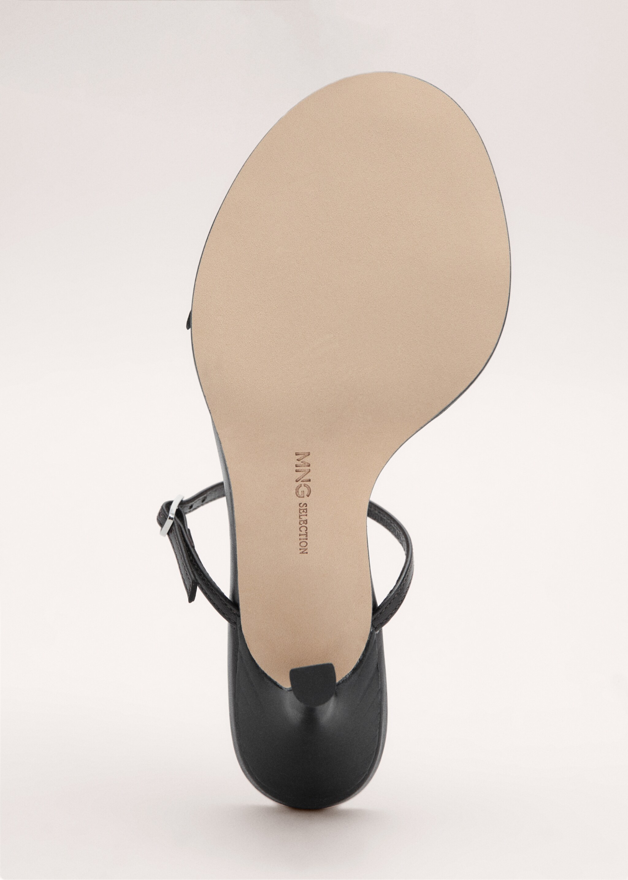 100% leather sandals with buckle straps - Details of the article 4, Chocolate. Ref: 27024443-00.