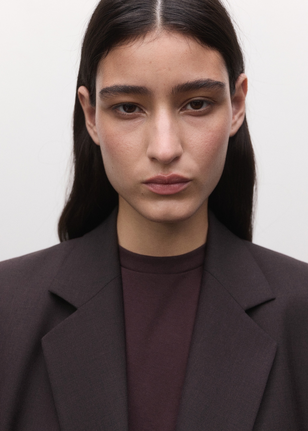Double-breasted wool suit jacket - image 5