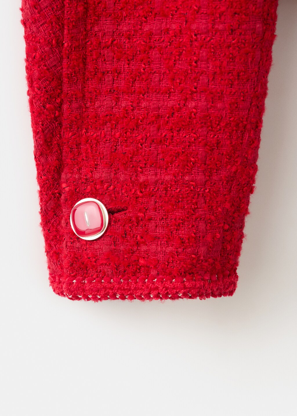 Tweed jacket with jewel buttons - image 4
