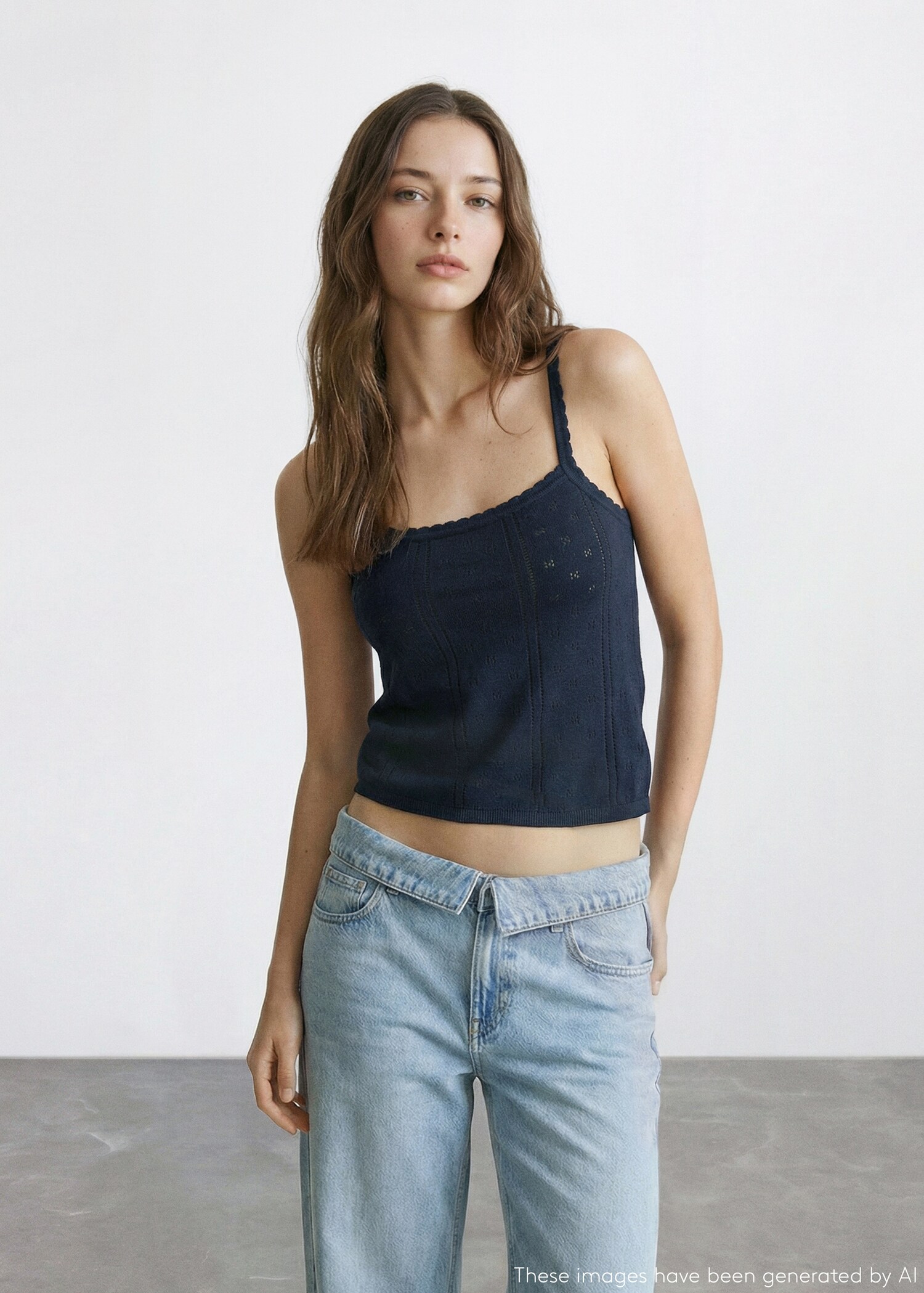 Ribbed knit top - Medium plane