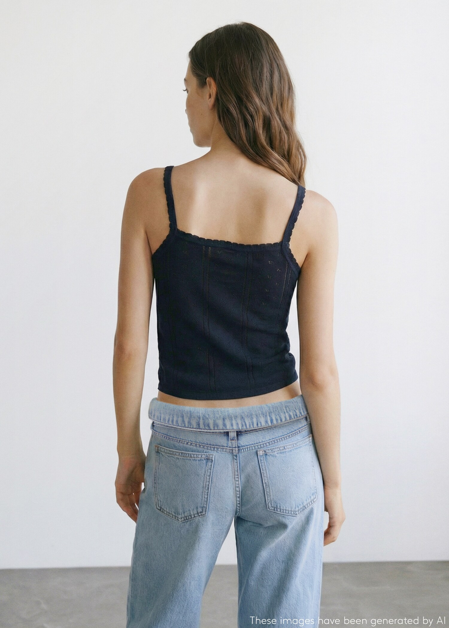Ribbed knit top - Reverse of the article